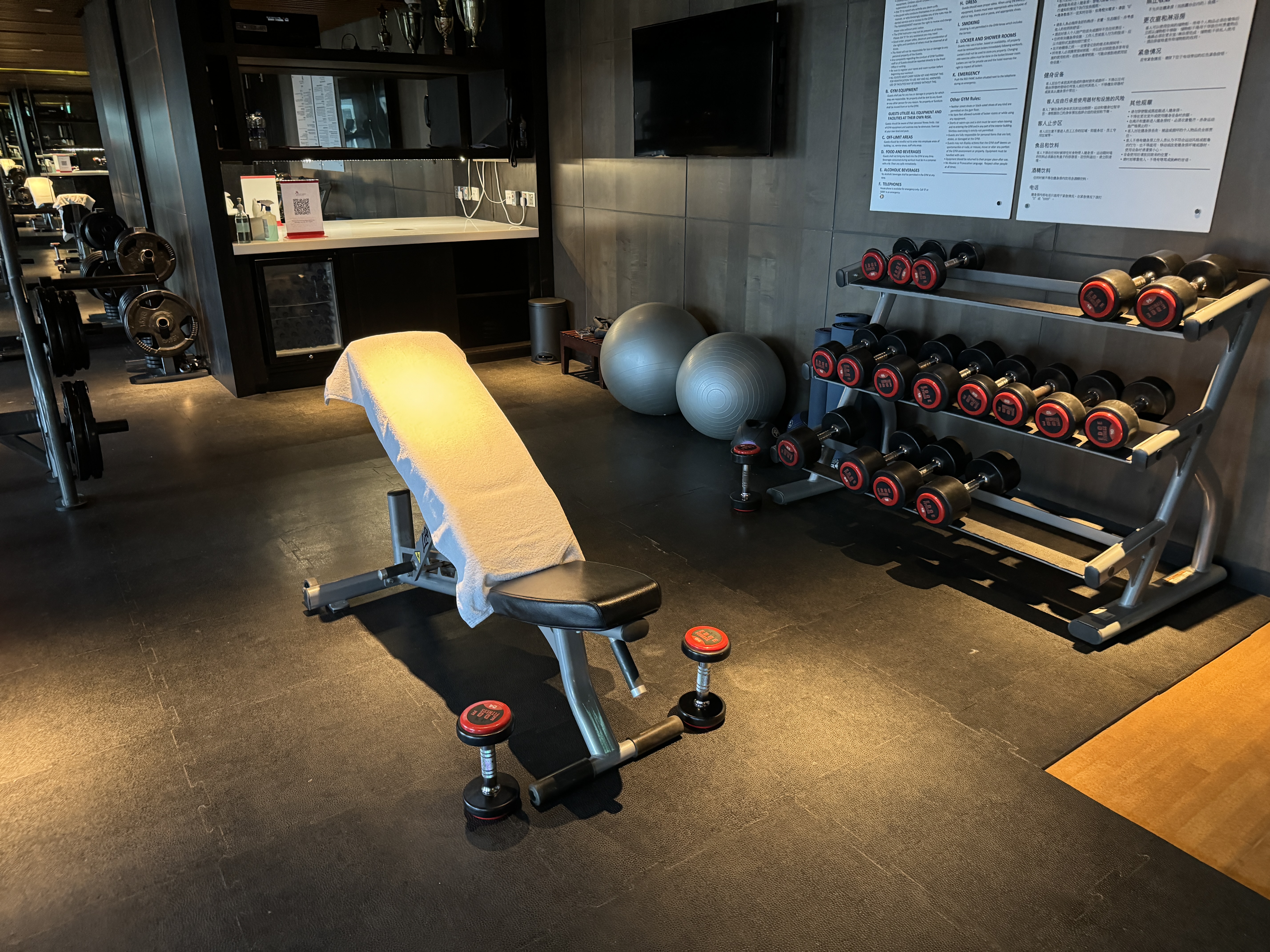 Weligama Bay Marriott gym weights
