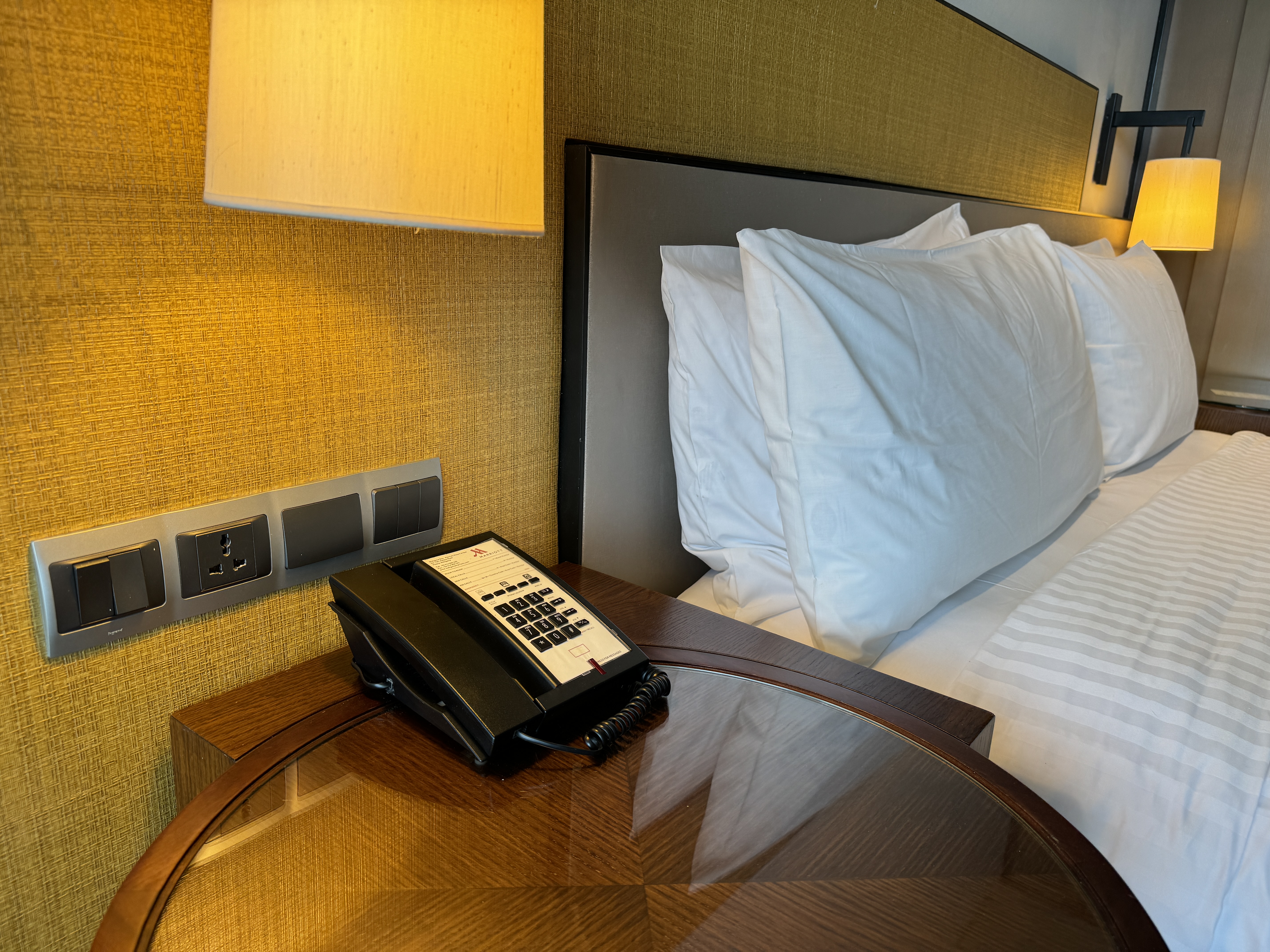 Weligama Bay Marriott king room left nightstand