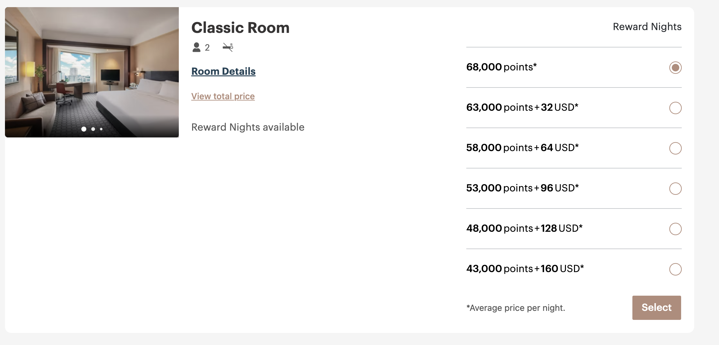 ana intercontinental tokyo points