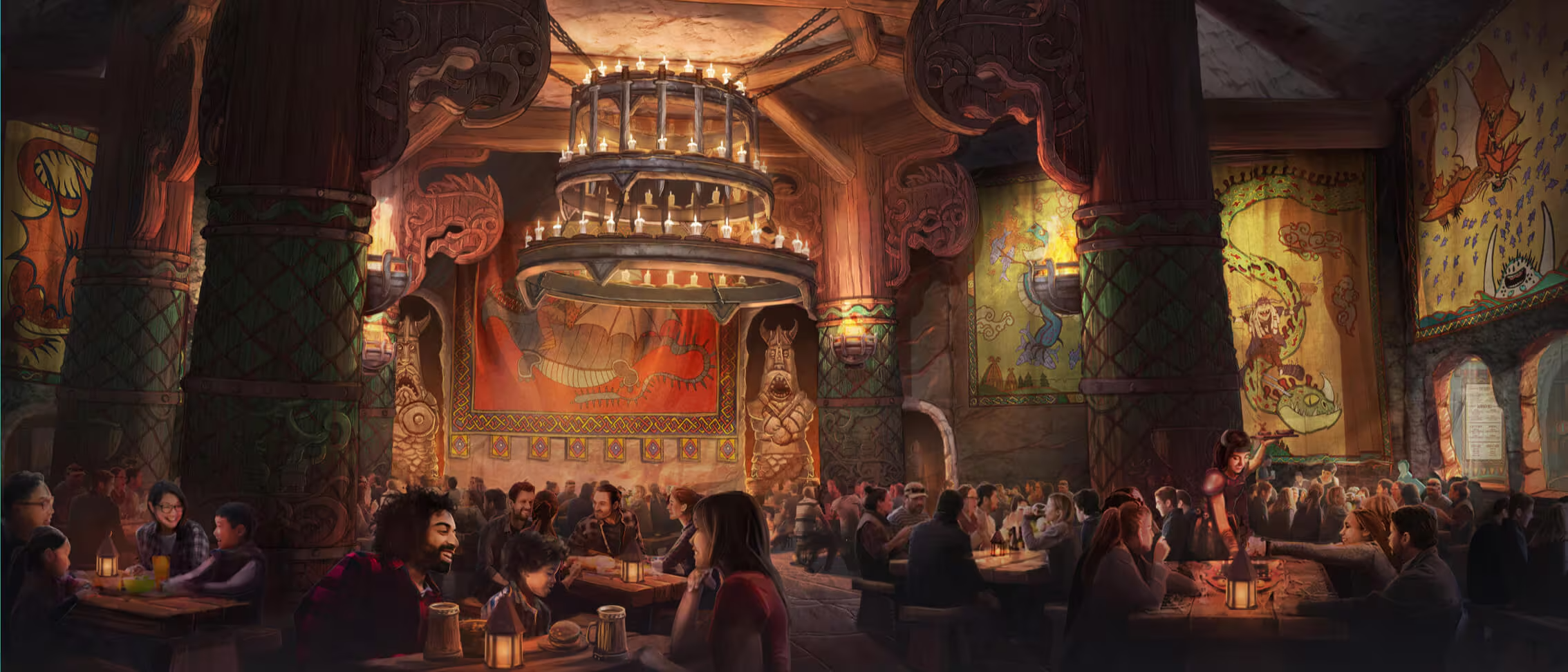 Mead Hall at How to Train Your Dragon Isle of Berk Universal Epic Universe How to Train Your Dragon – Isle of Berk at Universal Epic Universe Mead Hall