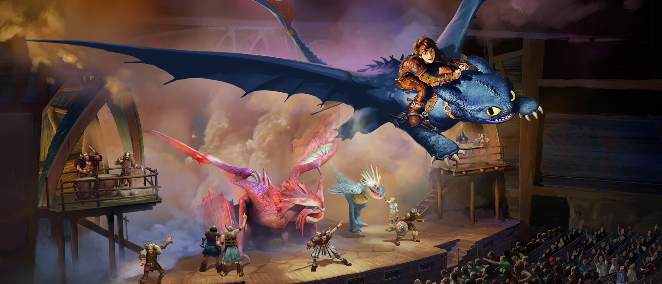 ueu httyd isle of berk untrainable dragon full stage a The Untrainable Dragon How to Train Your Dragon – Isle of Berk at Universal Epic Universe