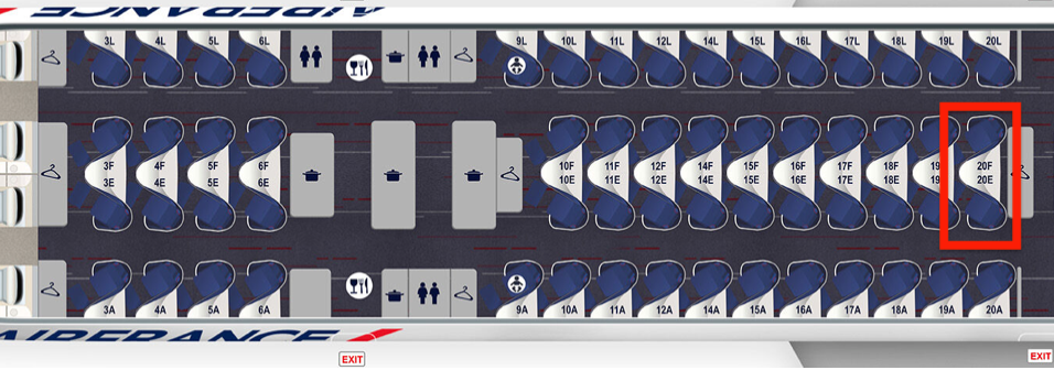 Air France Business 777 300ER Layout