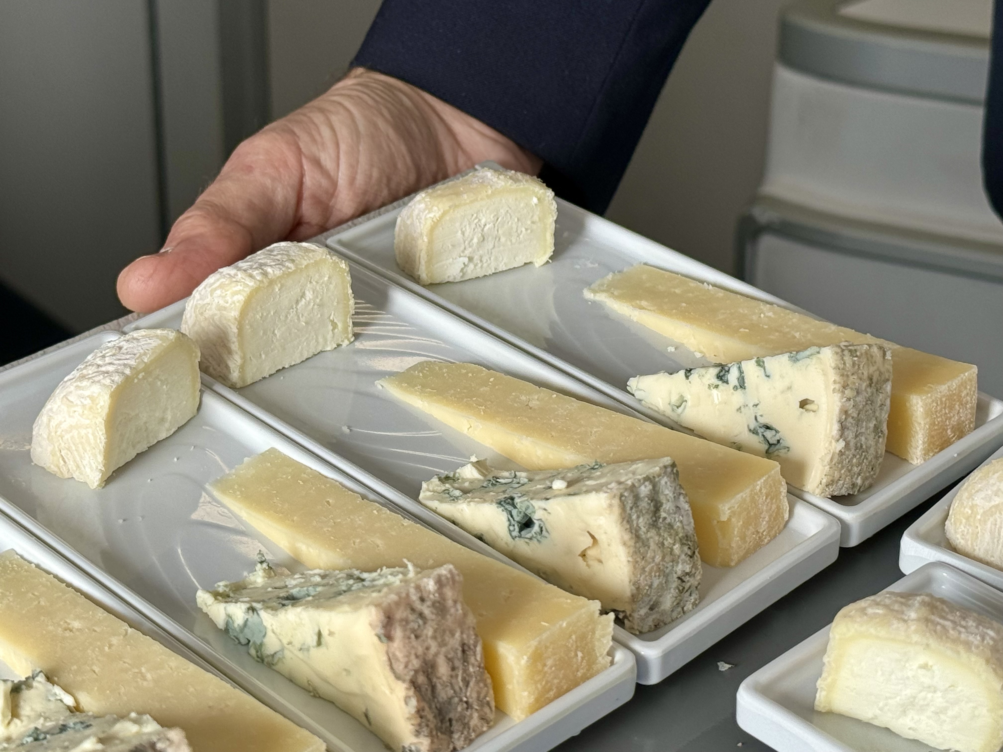 Air France Business Class Airbus A350 FnB cheese Air France Business Class Airbus A350 FnB cheese