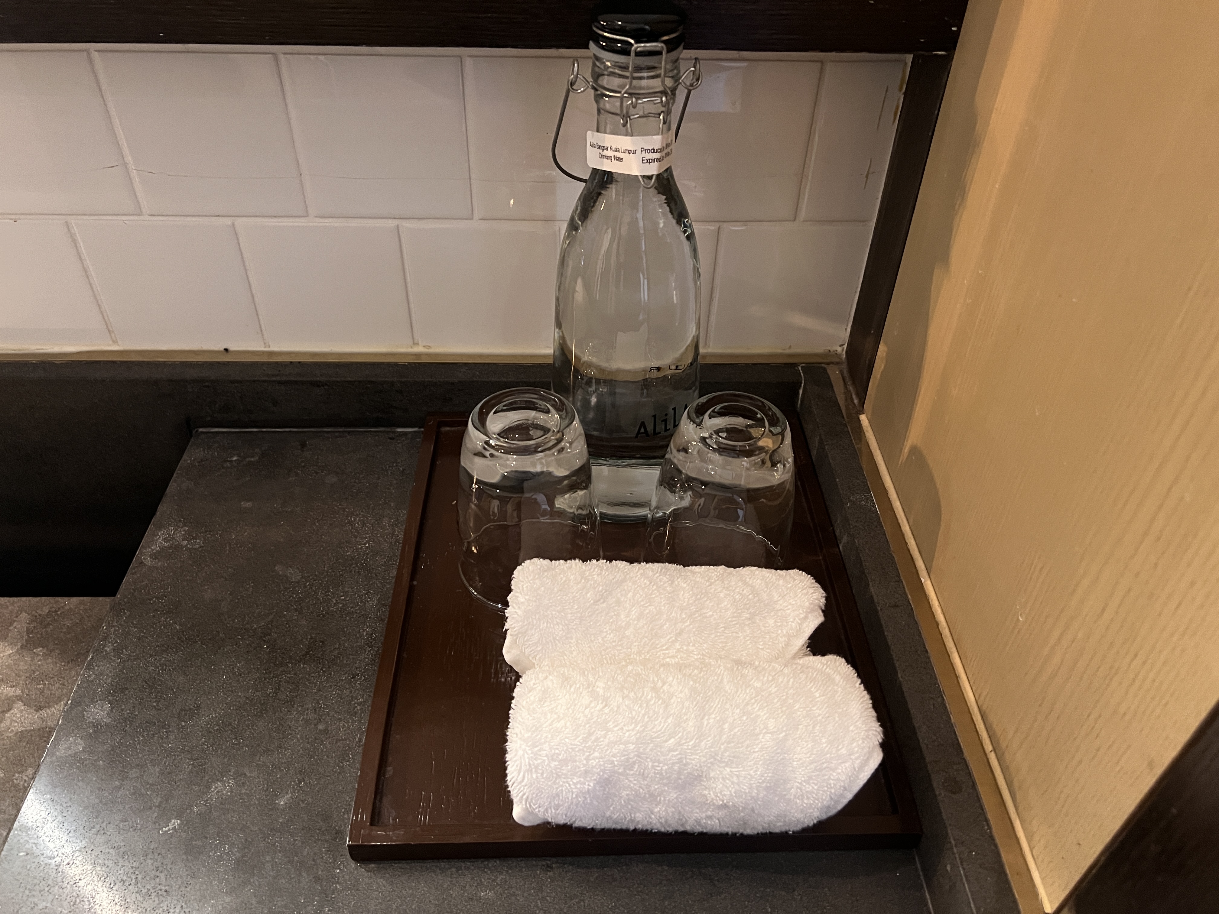 Alila Bangsar Kuala Lumpur bathroom complimentary water Alila Bangsar Kuala Lumpur bathroom complimentary water