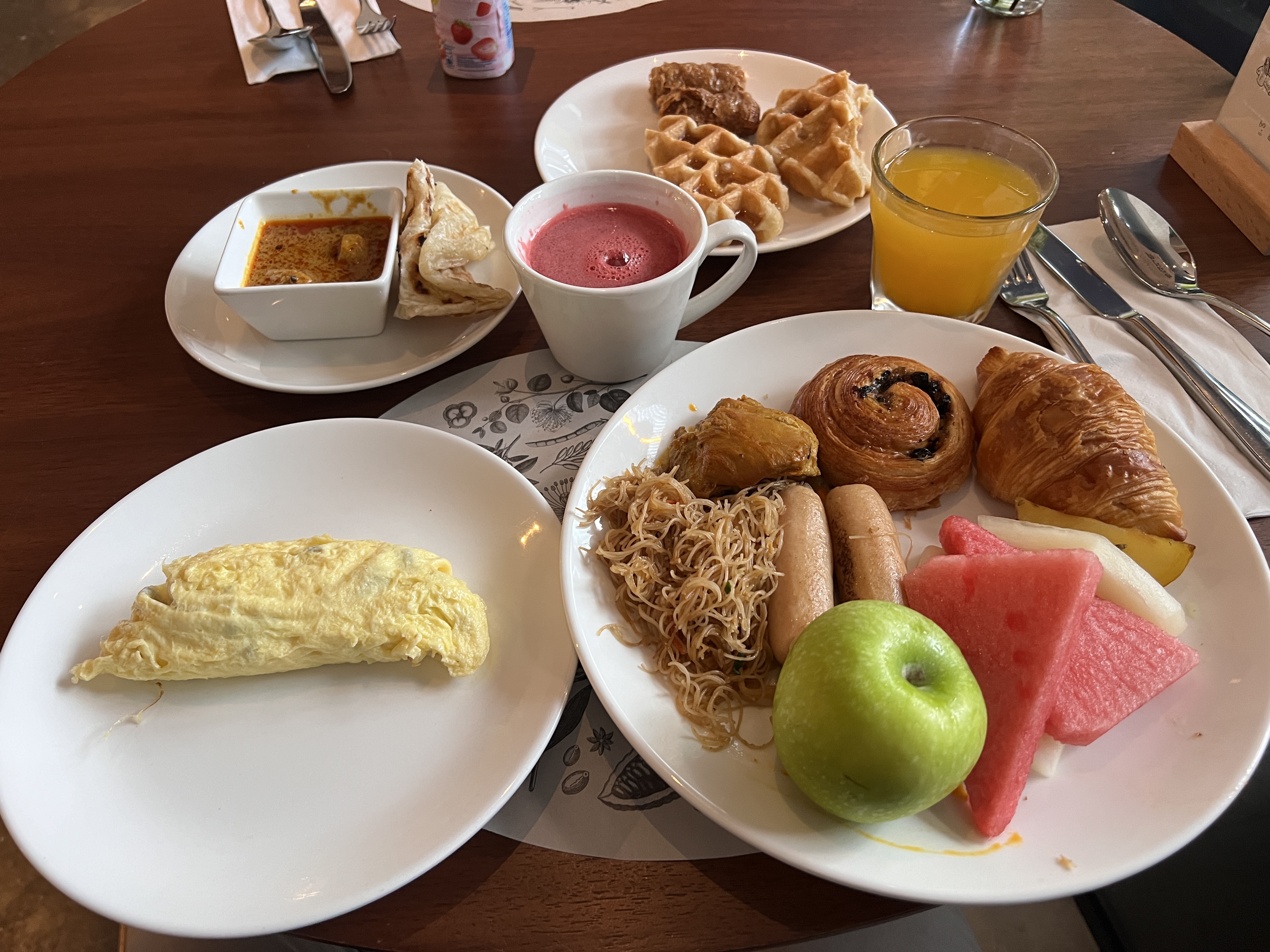 Alila Bangsar Kuala Lumpur breakfast plate Alila Bangsar Kuala Lumpur breakfast plate