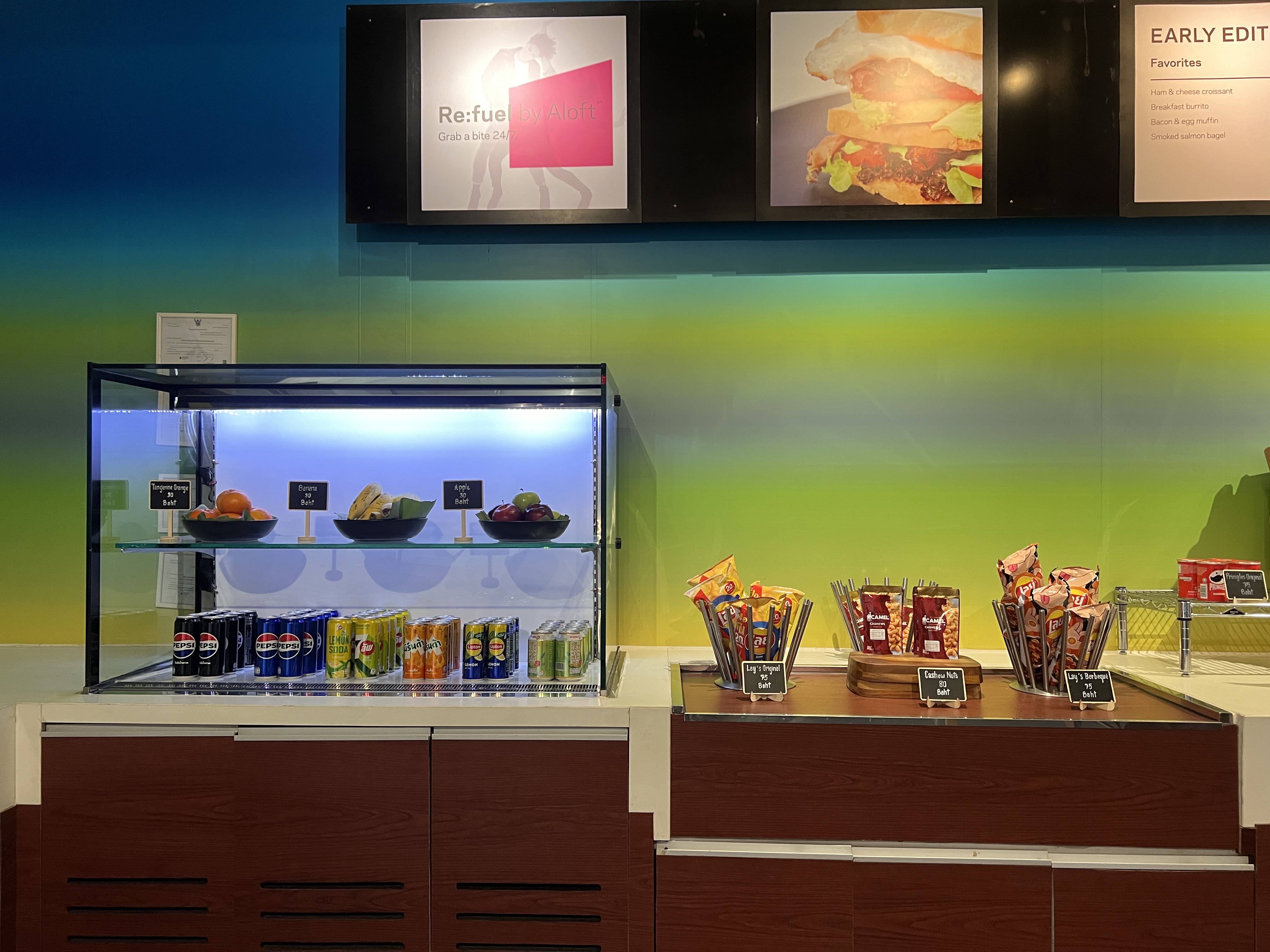 Aloft Bangkok Sukhumvit 11 Refuel beverages and snacks Aloft Bangkok Sukhumvit 11 Refuel beverages and snacks