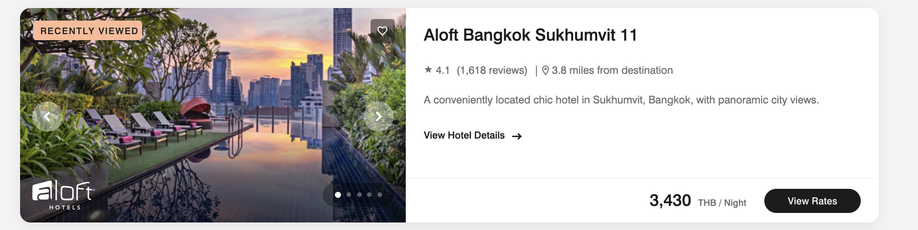 Aloft Bangkok Sukhumvit 11 cash price before taxes Aloft Bangkok Sukhumvit 11 cash price before taxes