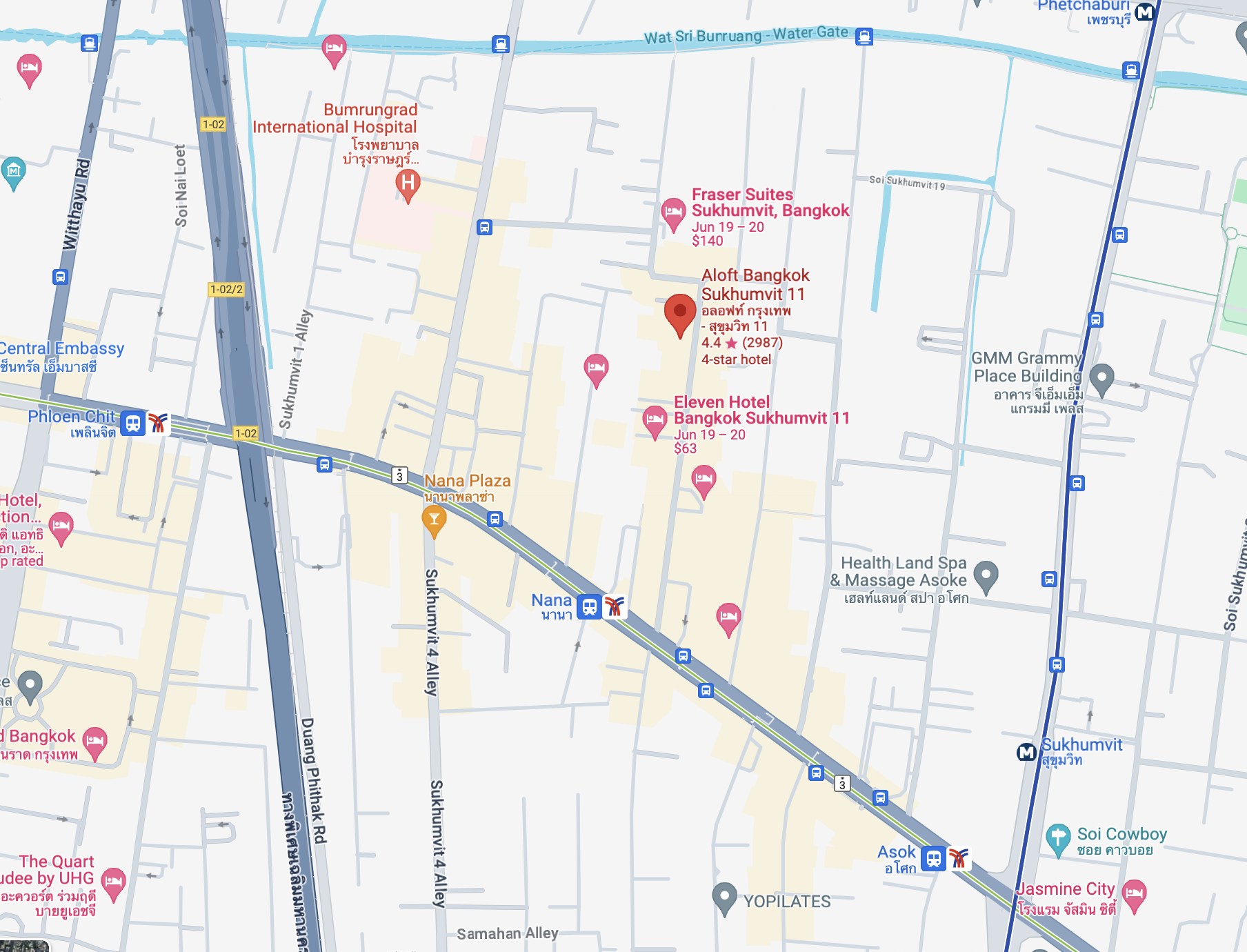Aloft Bangkok Sukhumvit 11 location Google Maps Aloft Bangkok Sukhumvit 11 location Google Maps