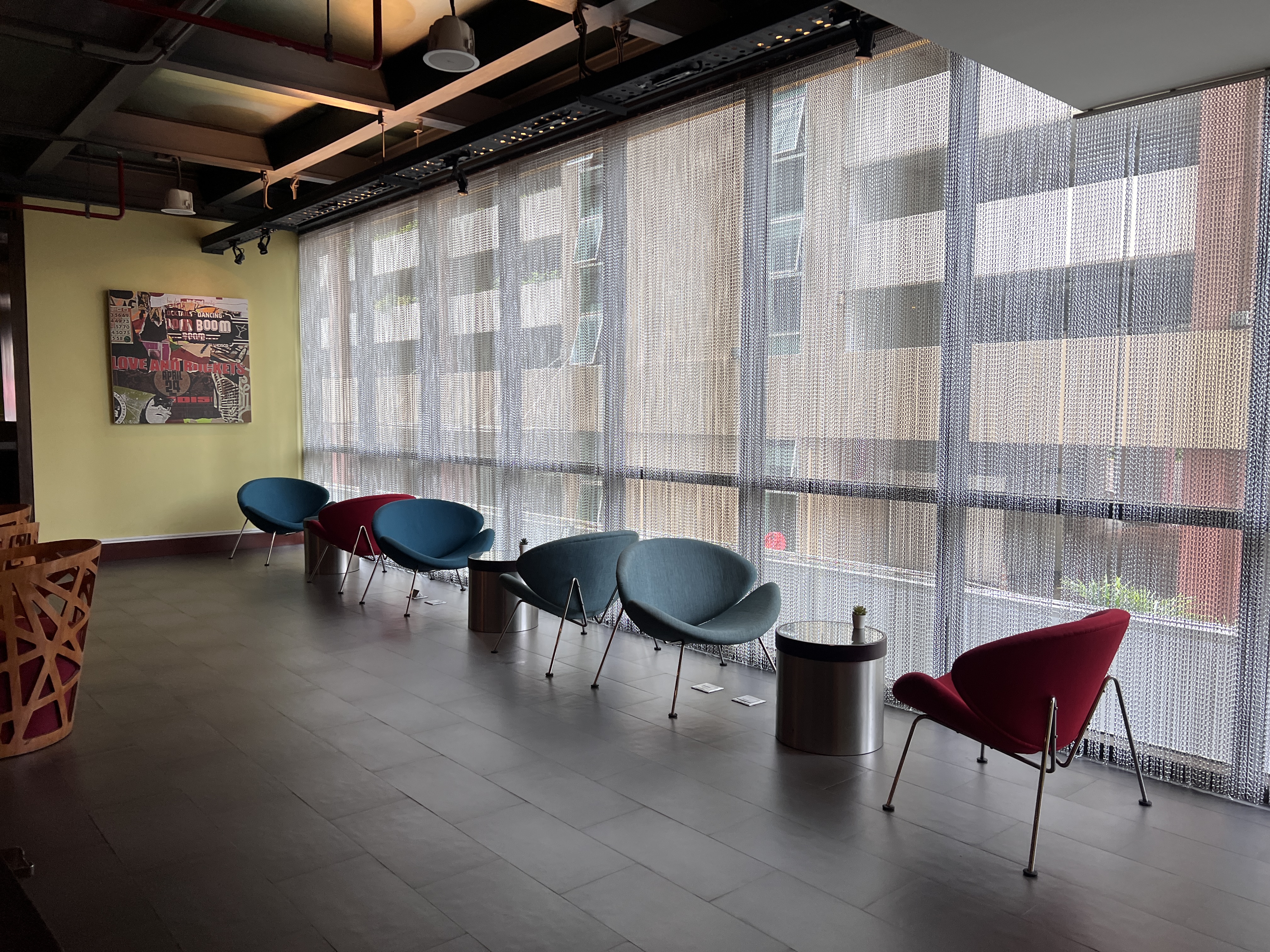 Aloft Bangkok Sukhumvit 11 seating area against wall Aloft Bangkok Sukhumvit 11 seating area against wall