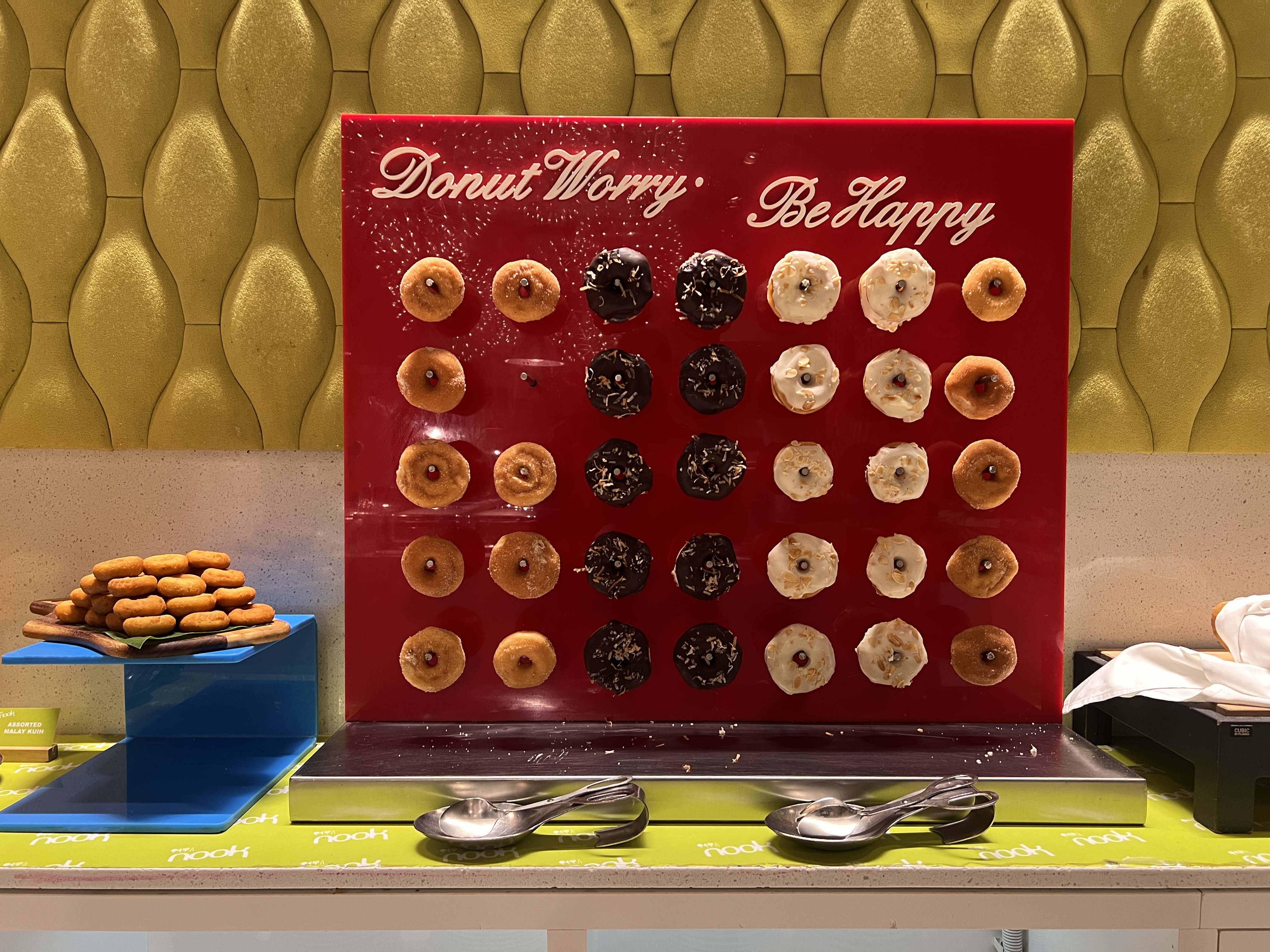 Aloft Kuala Lumpur Sentral Nook breakfast donut display Aloft Kuala Lumpur Sentral Nook breakfast donut display