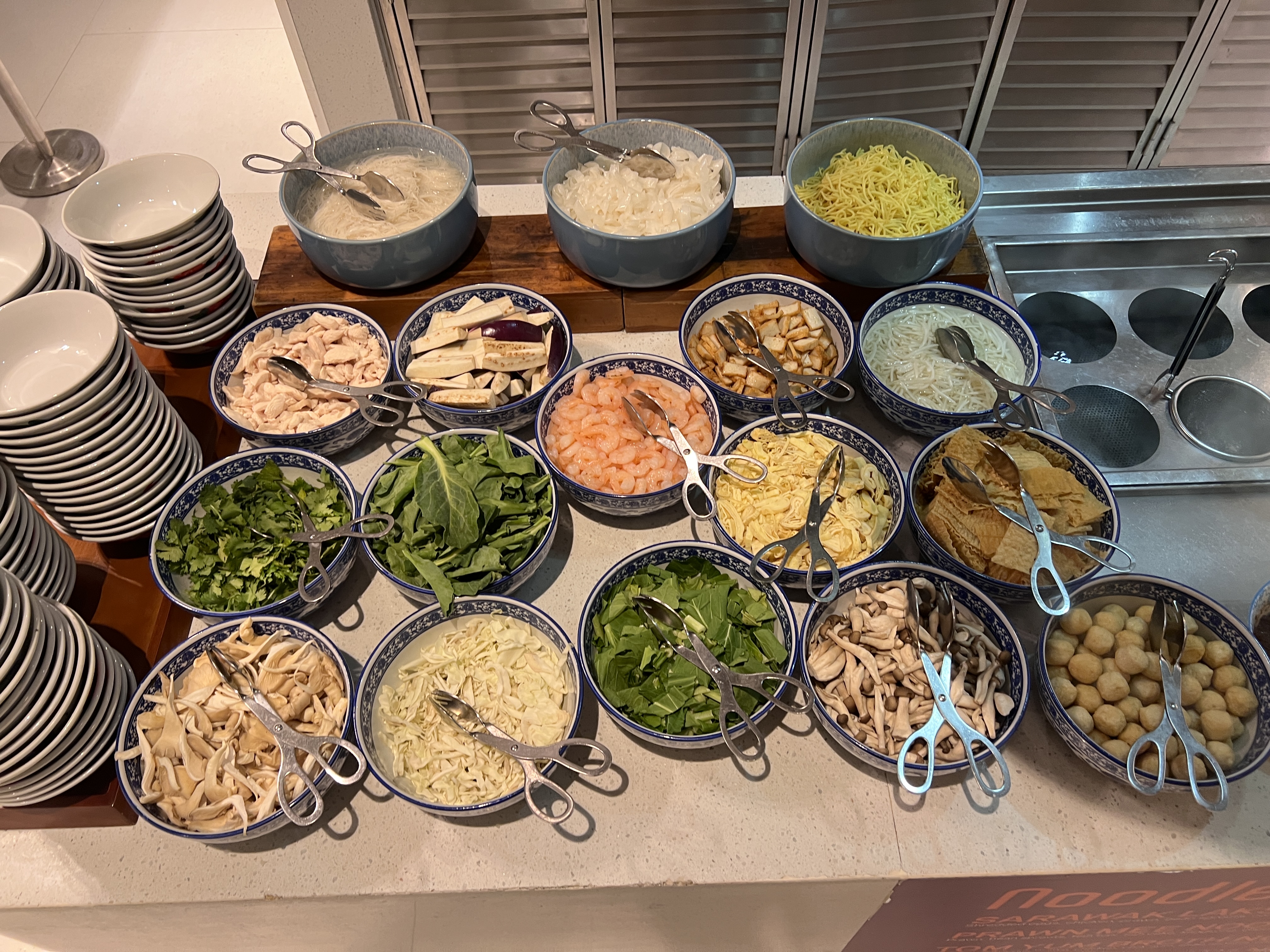 Aloft Kuala Lumpur Sentral Nook breakfast noodle bar toppings Aloft Kuala Lumpur Sentral Nook breakfast noodle bar toppings