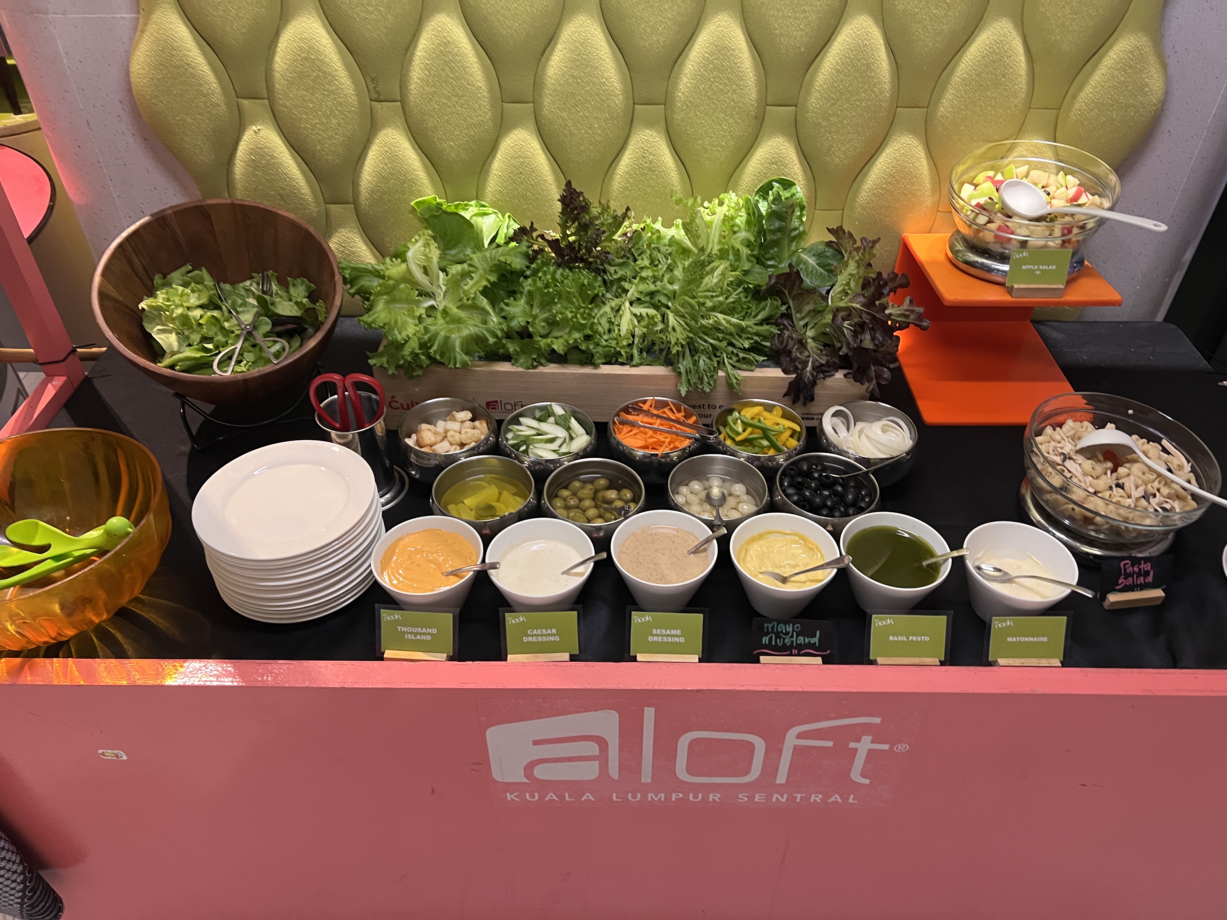 Aloft Kuala Lumpur Sentral Nook breakfast salad bar Aloft Kuala Lumpur Sentral Nook breakfast salad bar
