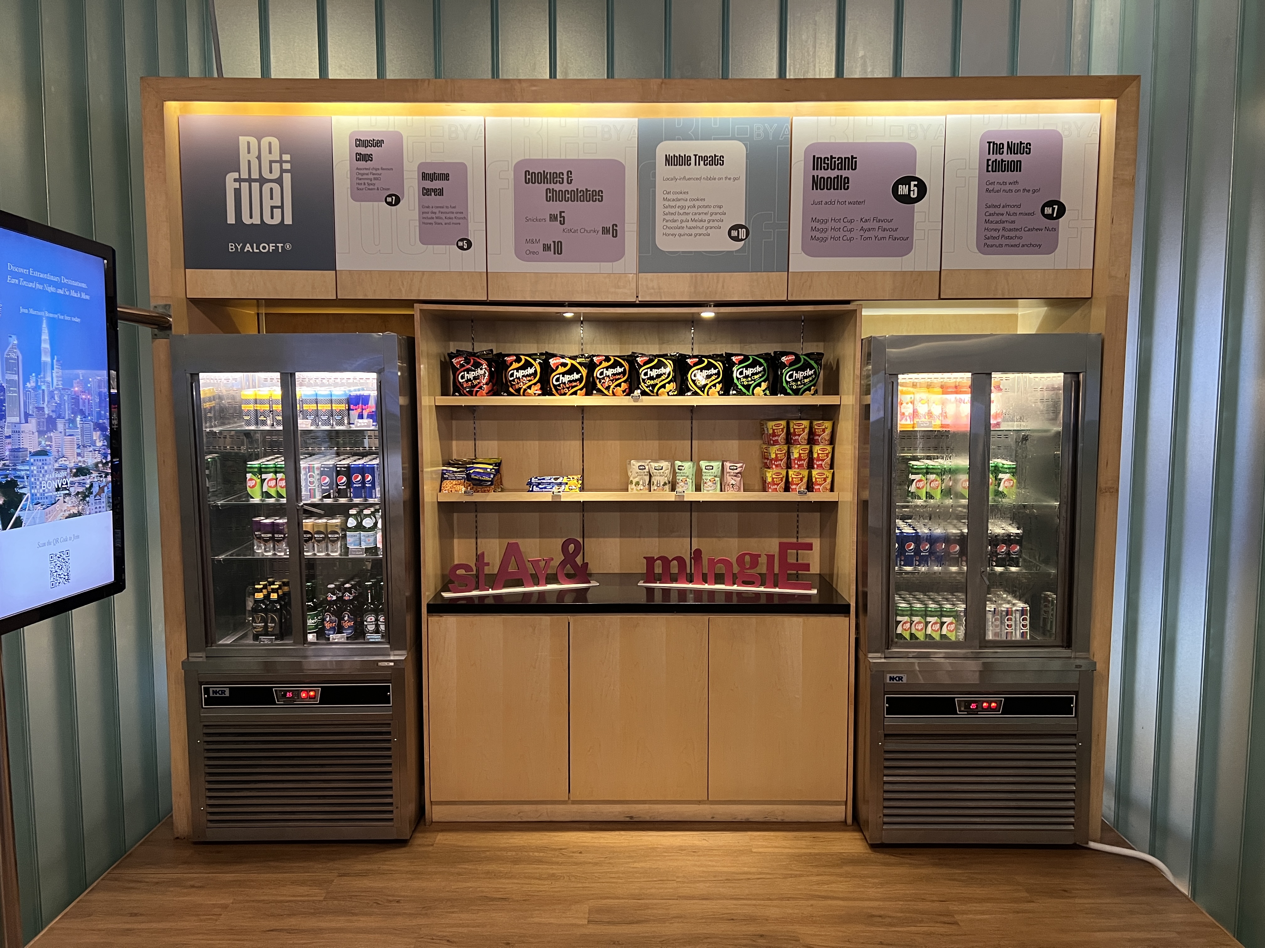 Aloft Kuala Lumpur Sentral ReFuel snacks Aloft Kuala Lumpur Sentral ReFuel snacks