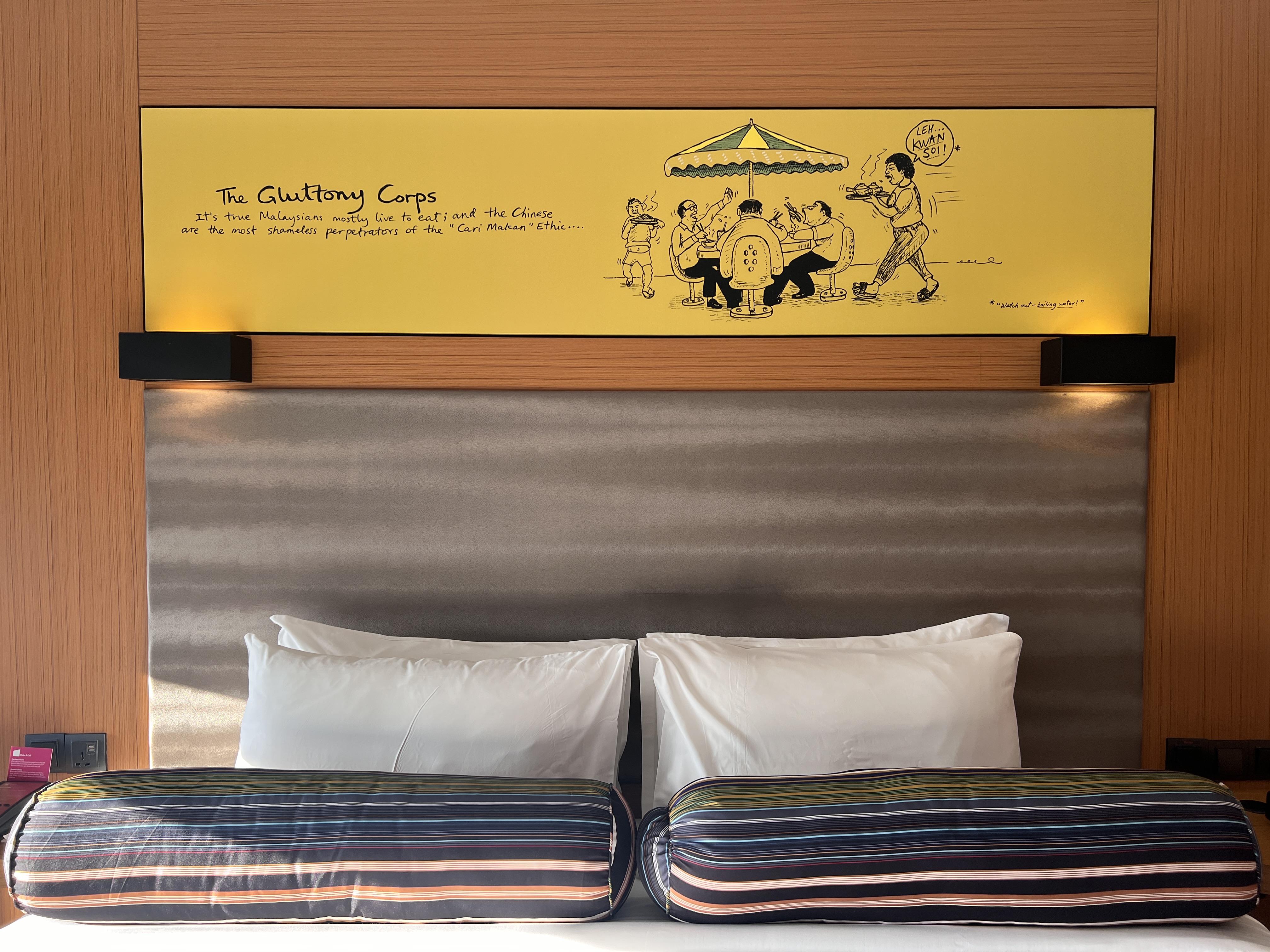 Aloft Kuala Lumpur Sentral bedroom headboard Aloft Kuala Lumpur Sentral bedroom headboard