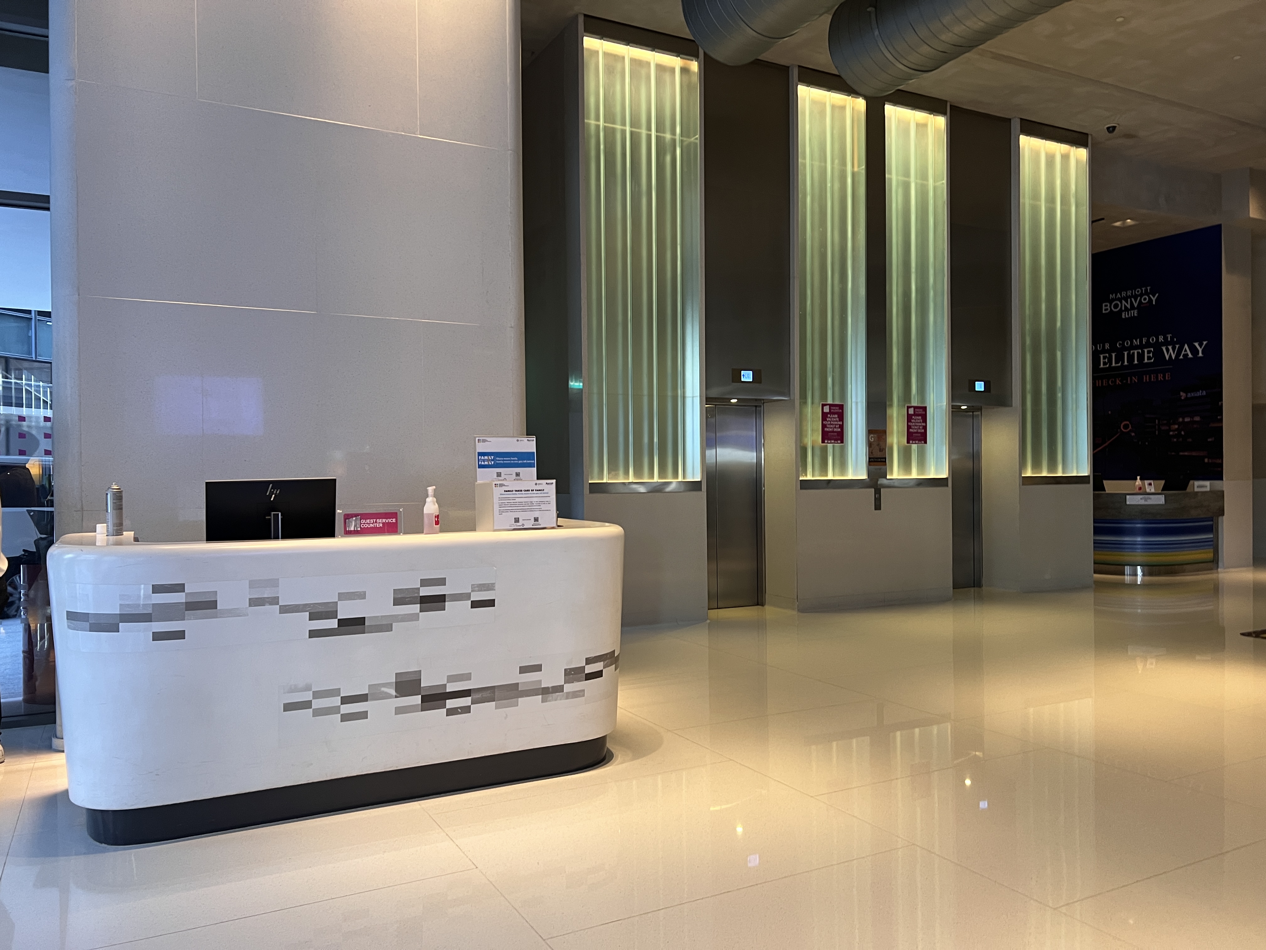 Aloft Kuala Lumpur Sentral concierge desk Aloft Kuala Lumpur Sentral concierge desk