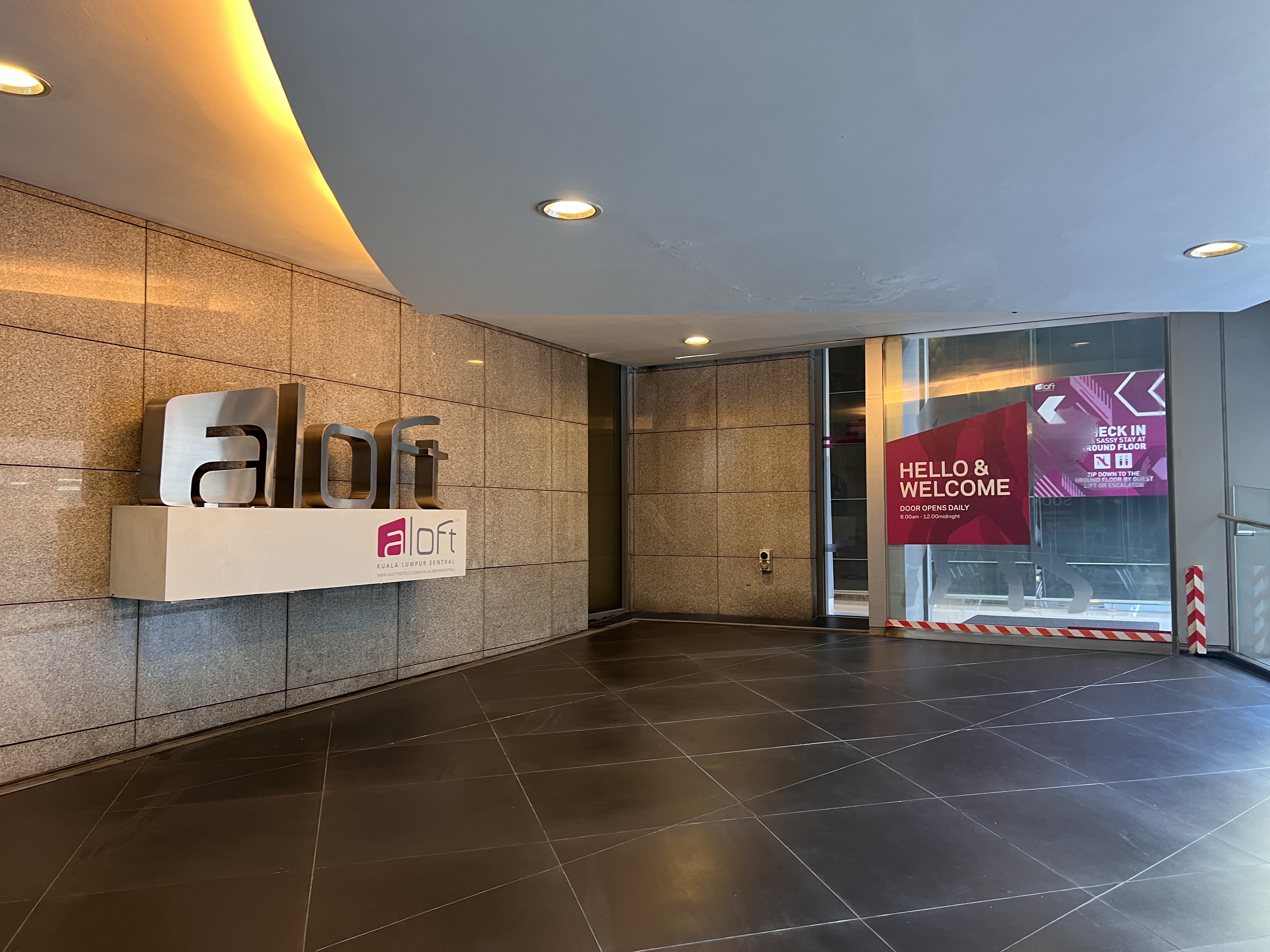 Aloft Kuala Lumpur Sentral entrance from Nu Sentral Aloft Kuala Lumpur Sentral entrance from Nu Sentral