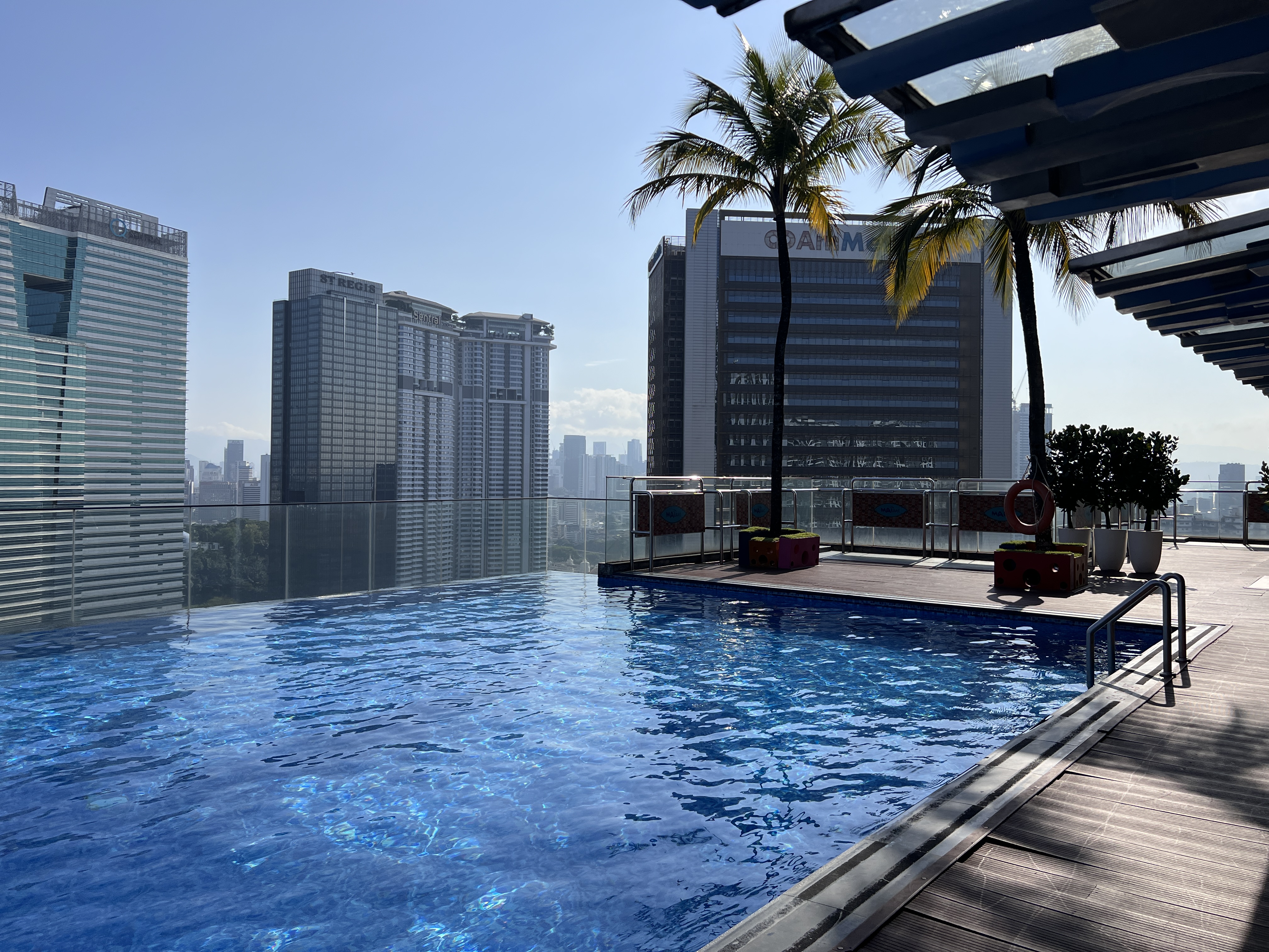 Aloft Kuala Lumpur Sentral pool view Aloft Kuala Lumpur Sentral pool view
