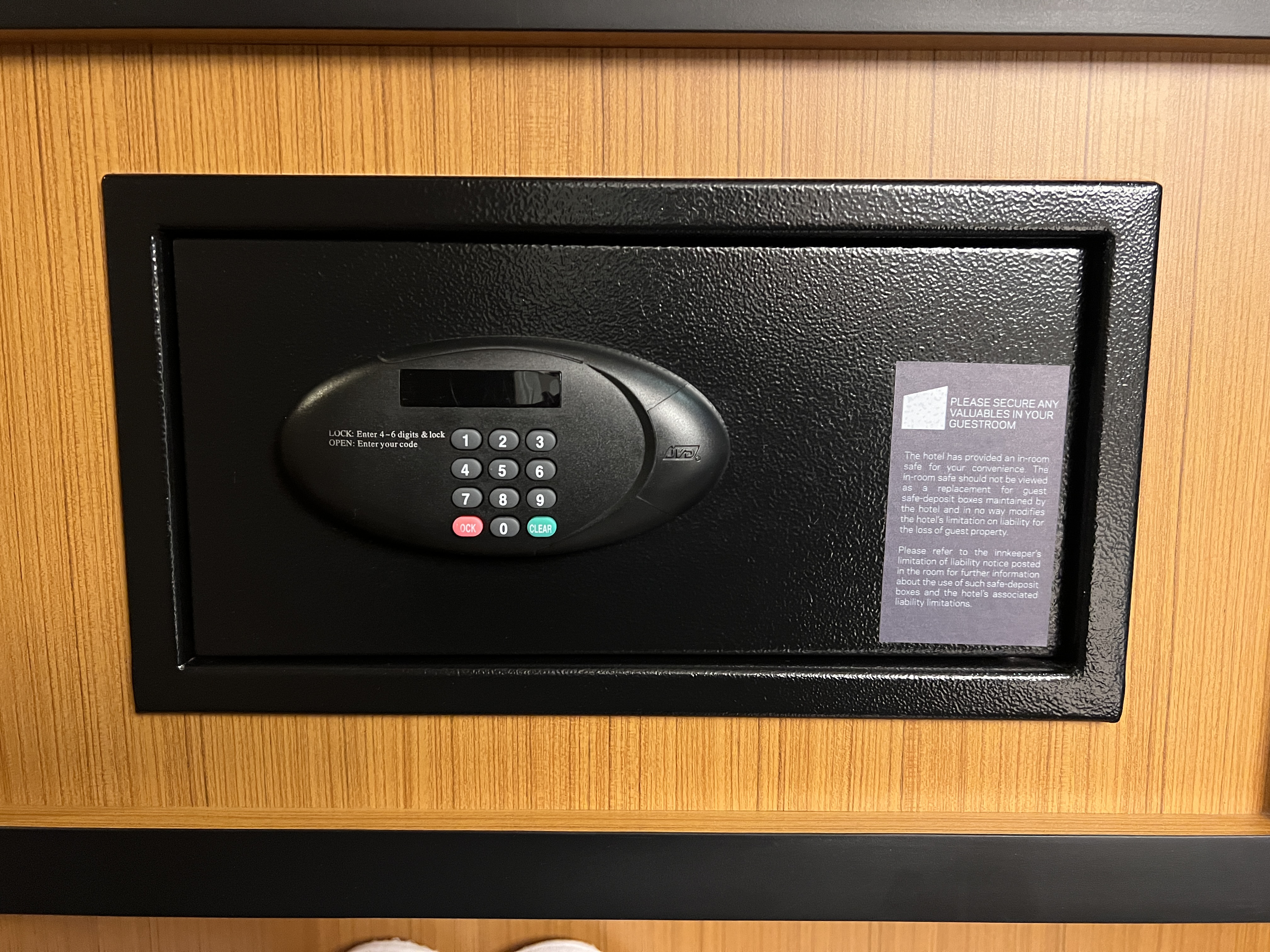 Aloft Kuala Lumpur Sentral room safe Aloft Kuala Lumpur Sentral room safe