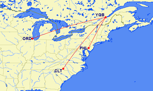 American Airlines services to Quebec City American Airlines services to Quebec City