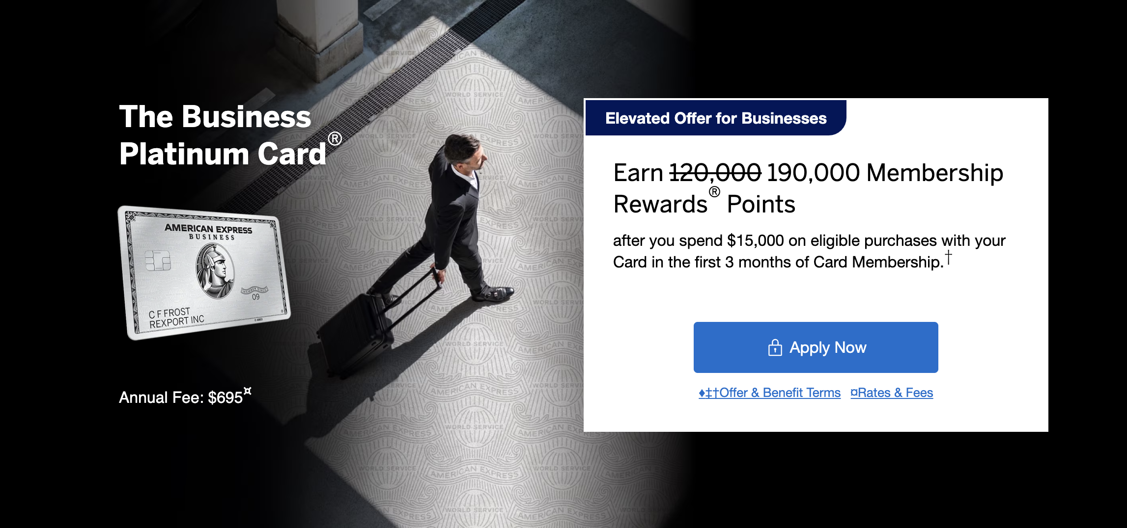 Amex Business Platinum 190k April 4 2024