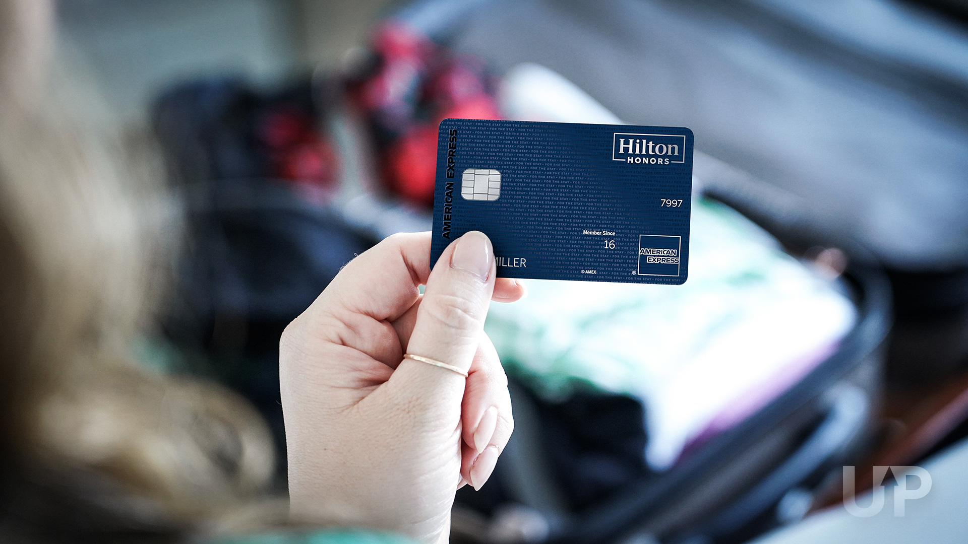 Amex Hilton Honors Aspire luggage Upgraded Points