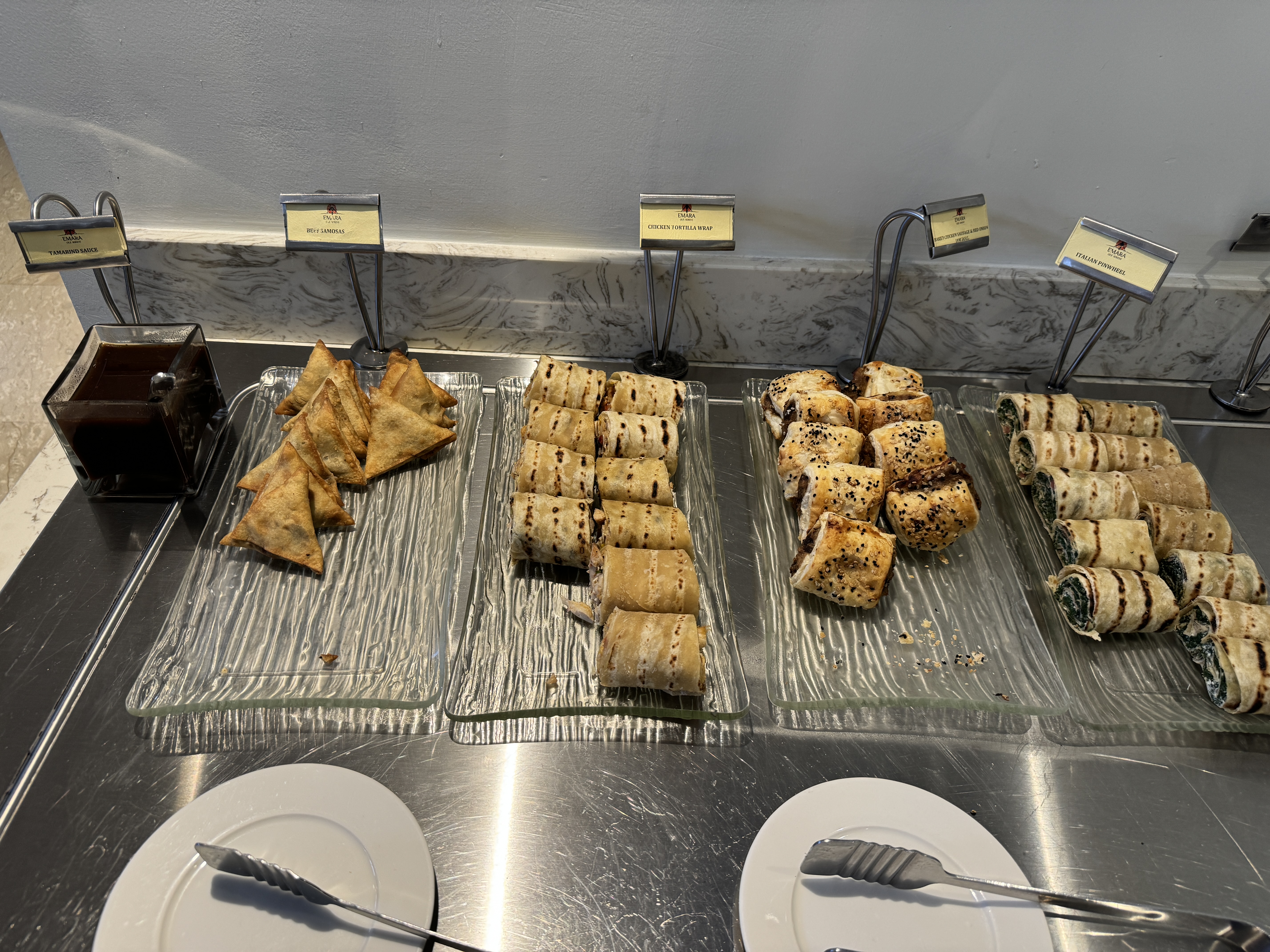 Aspire Lounge NBO savory snacks