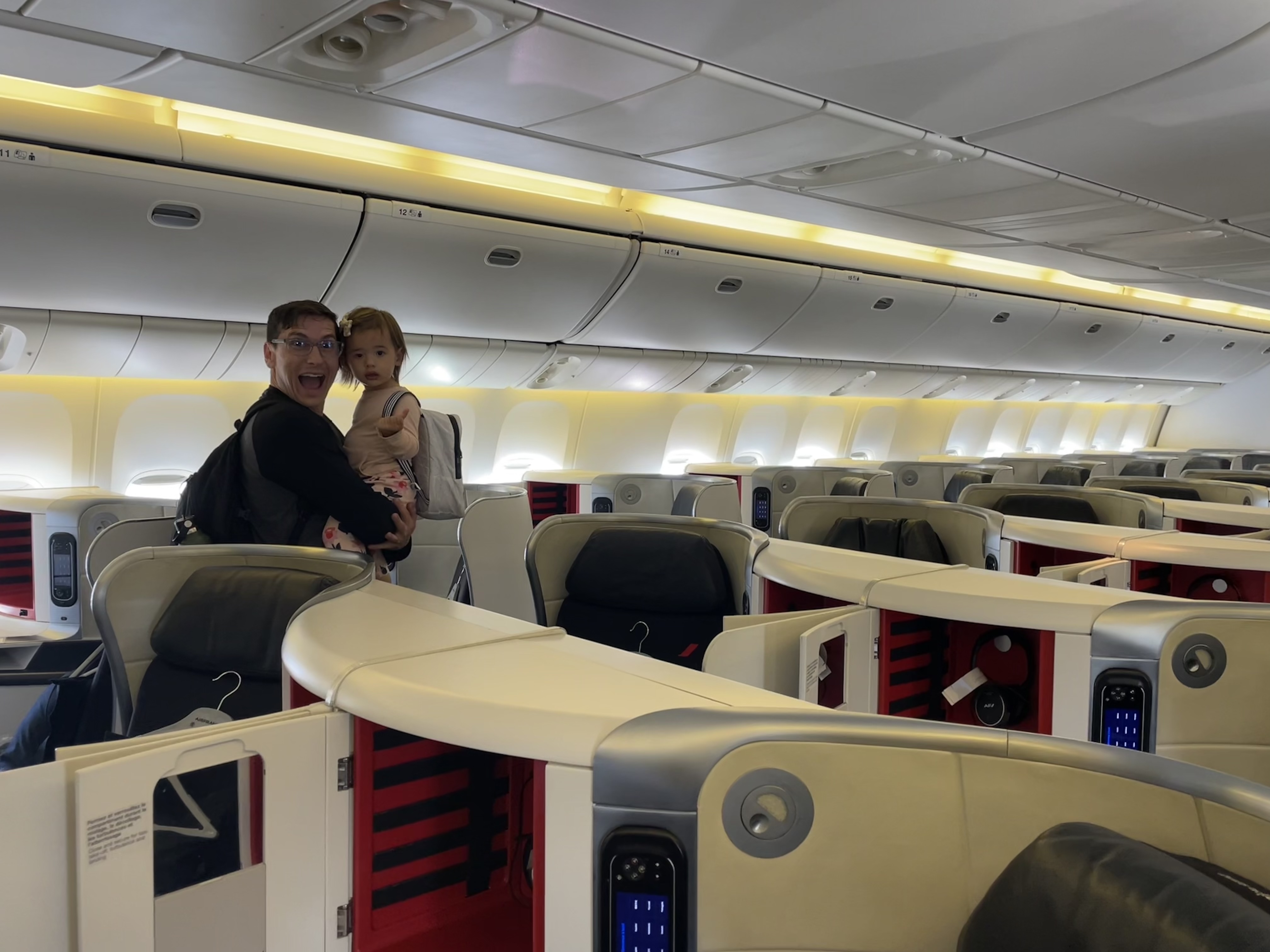 Boarding Air France Business with a toddler Boarding Air France Business with a toddler