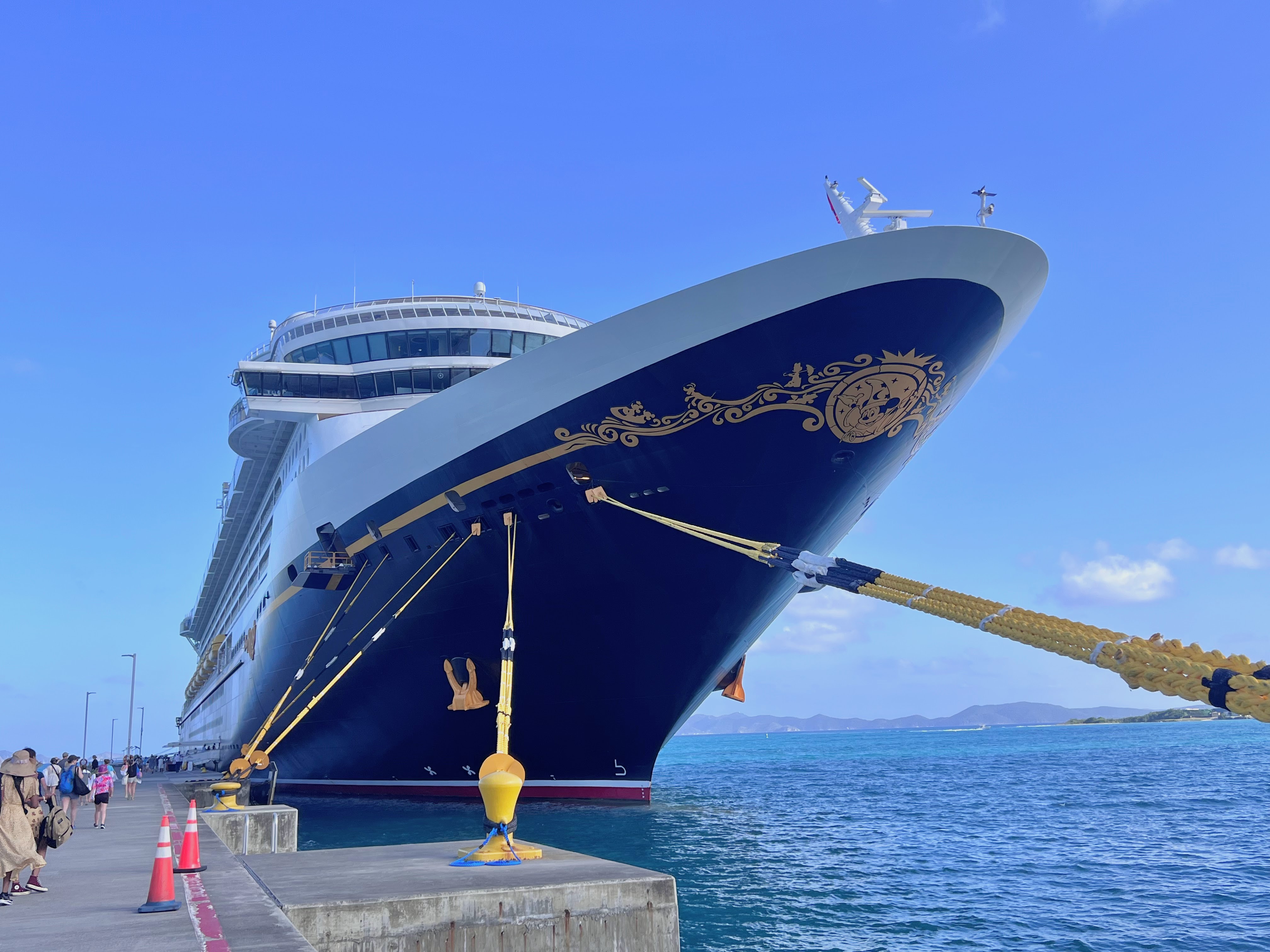 Disney Treasure Exterior Disney Fantasy in port