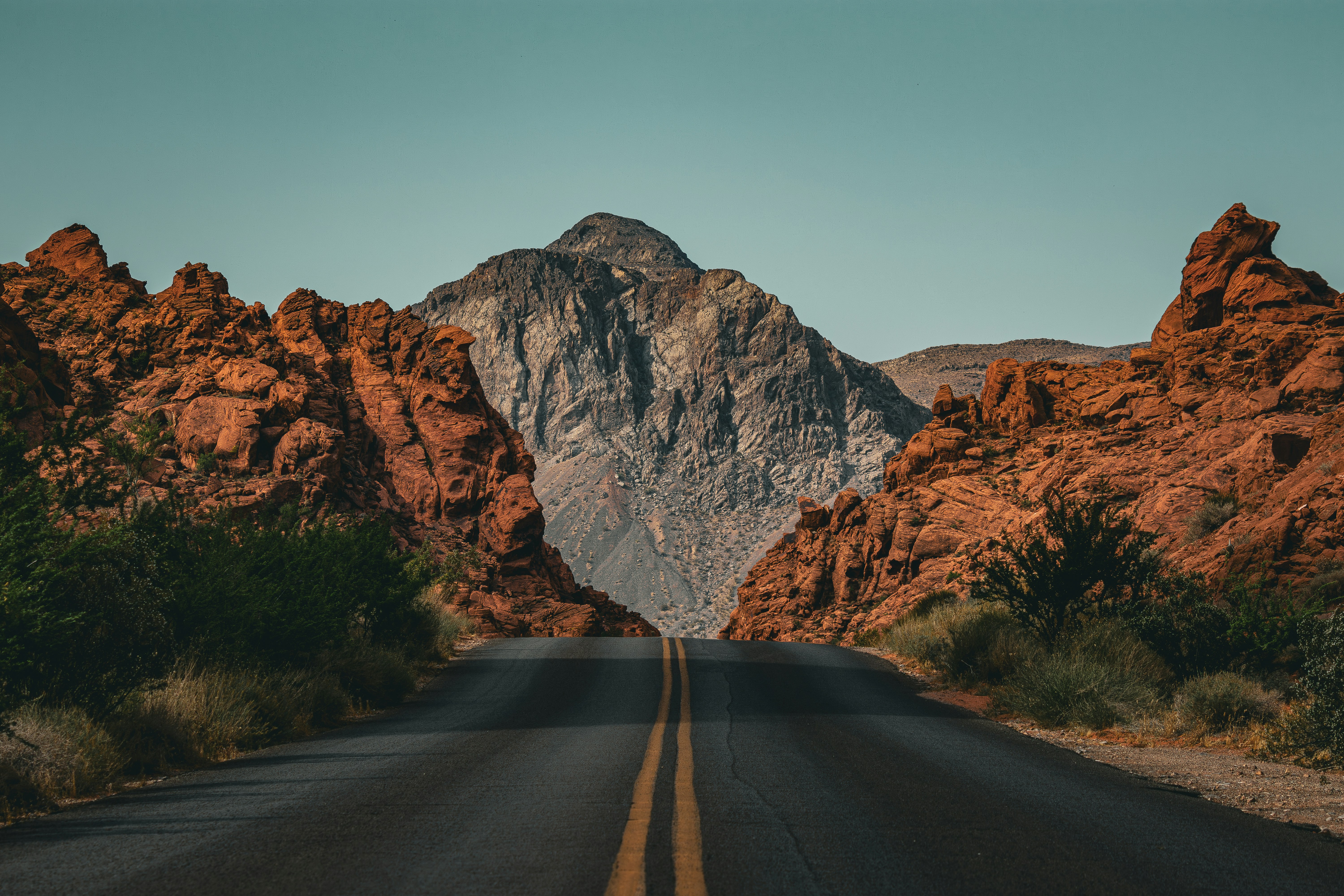 Driving to Valley of Fire State Park