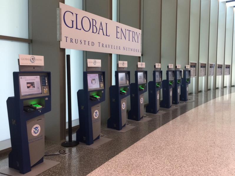 Global Entry kiosks at Austin Bergstrom International Global Entry kiosks at Austin Bergstrom International