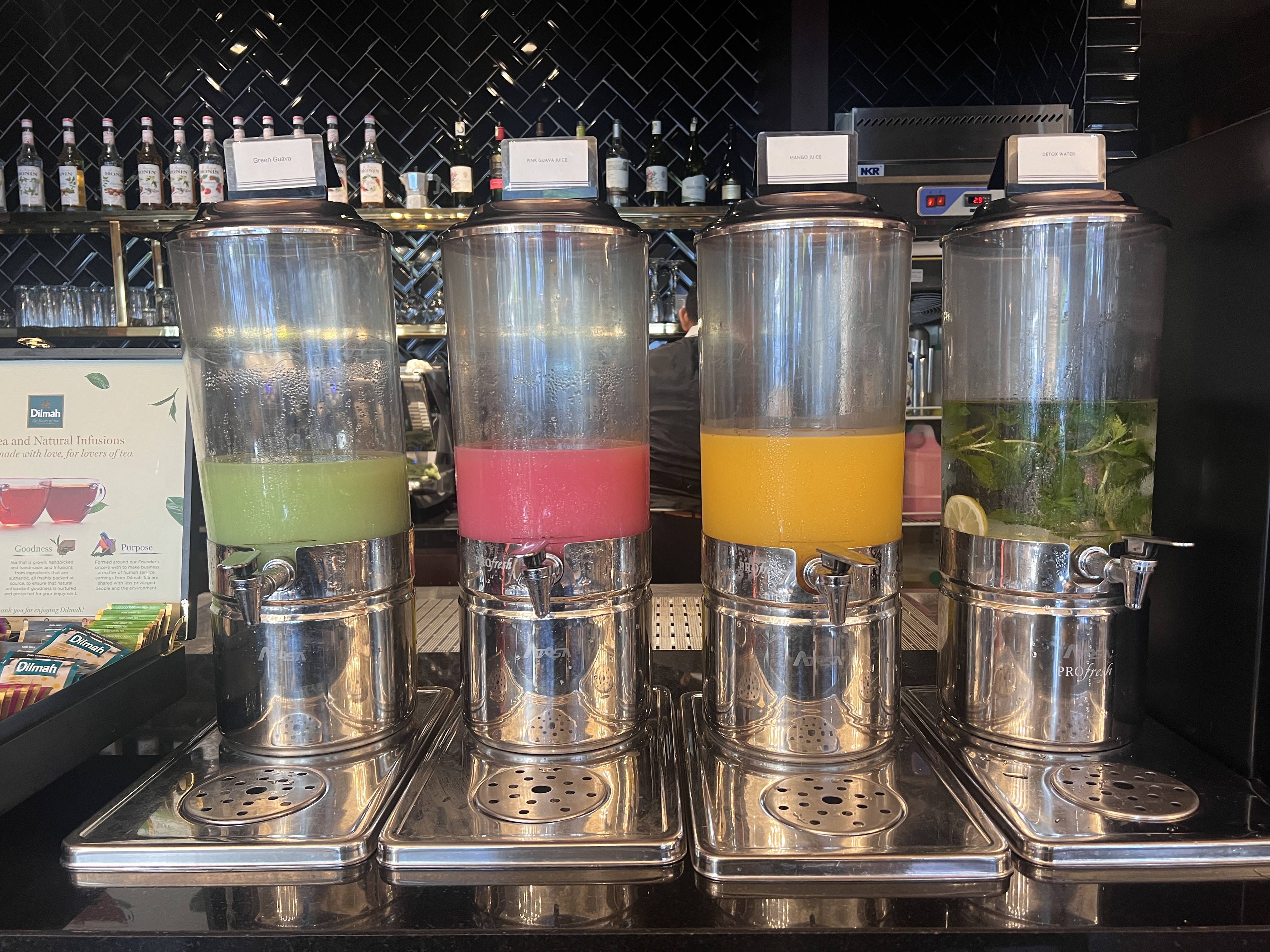 Hotel Stripes Kuala Lumpur Autograph Collection breakfast juice drinks Hotel Stripes Kuala Lumpur Autograph Collection breakfast juice drinks