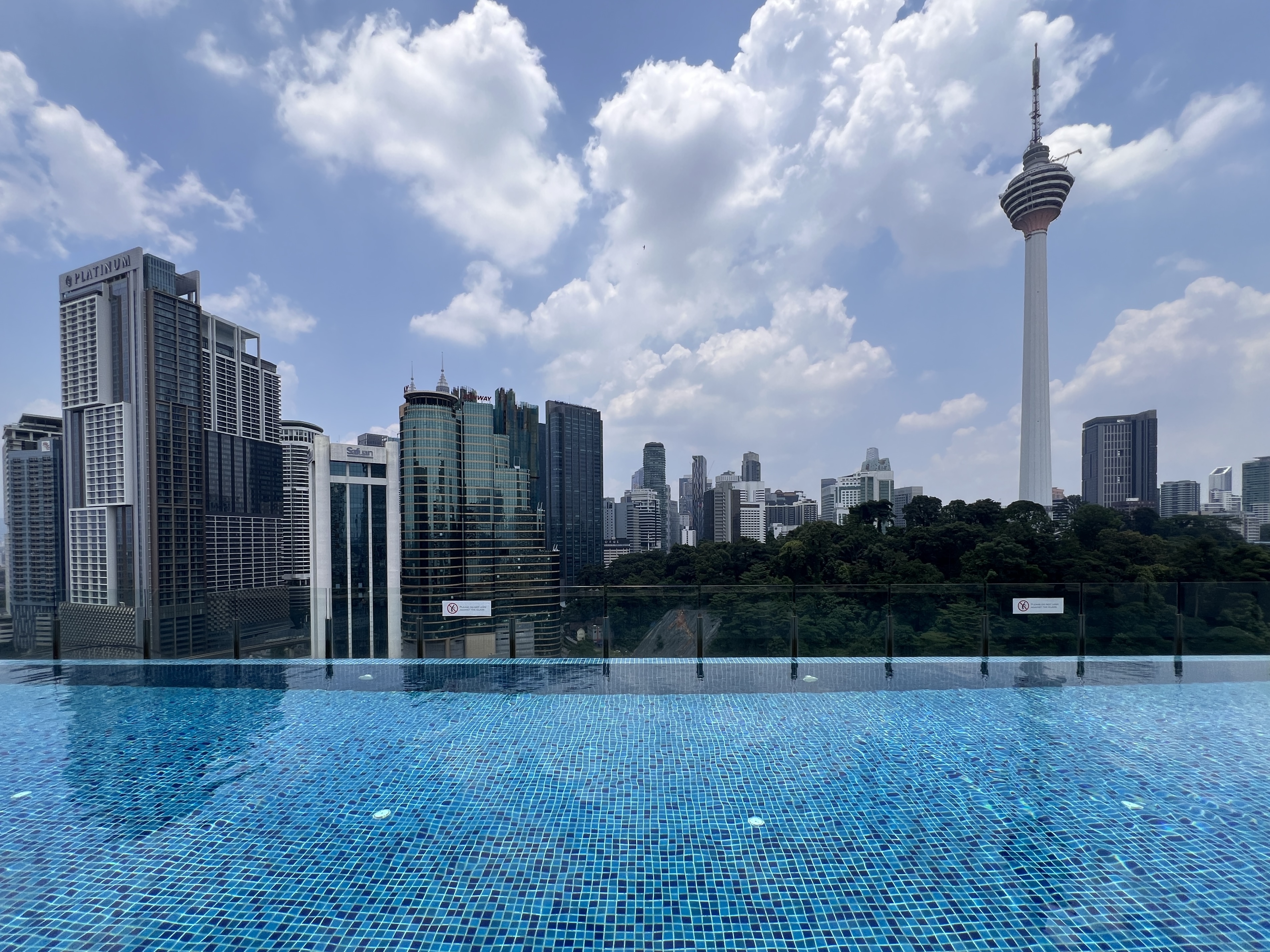 Hotel Stripes Kuala Lumpur Autograph Collection rooftop pool view Hotel Stripes Kuala Lumpur Autograph Collection rooftop pool view