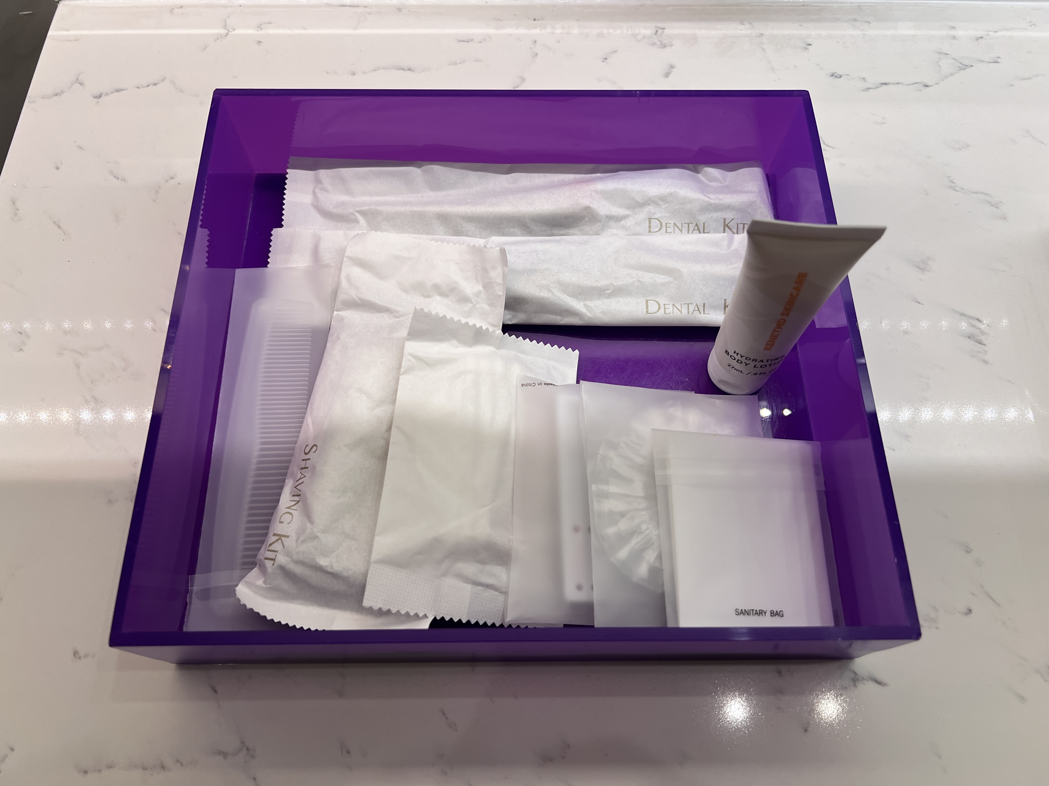 Hyatt Place Bangkok Sukhumvit bathroom complimentary toilitries