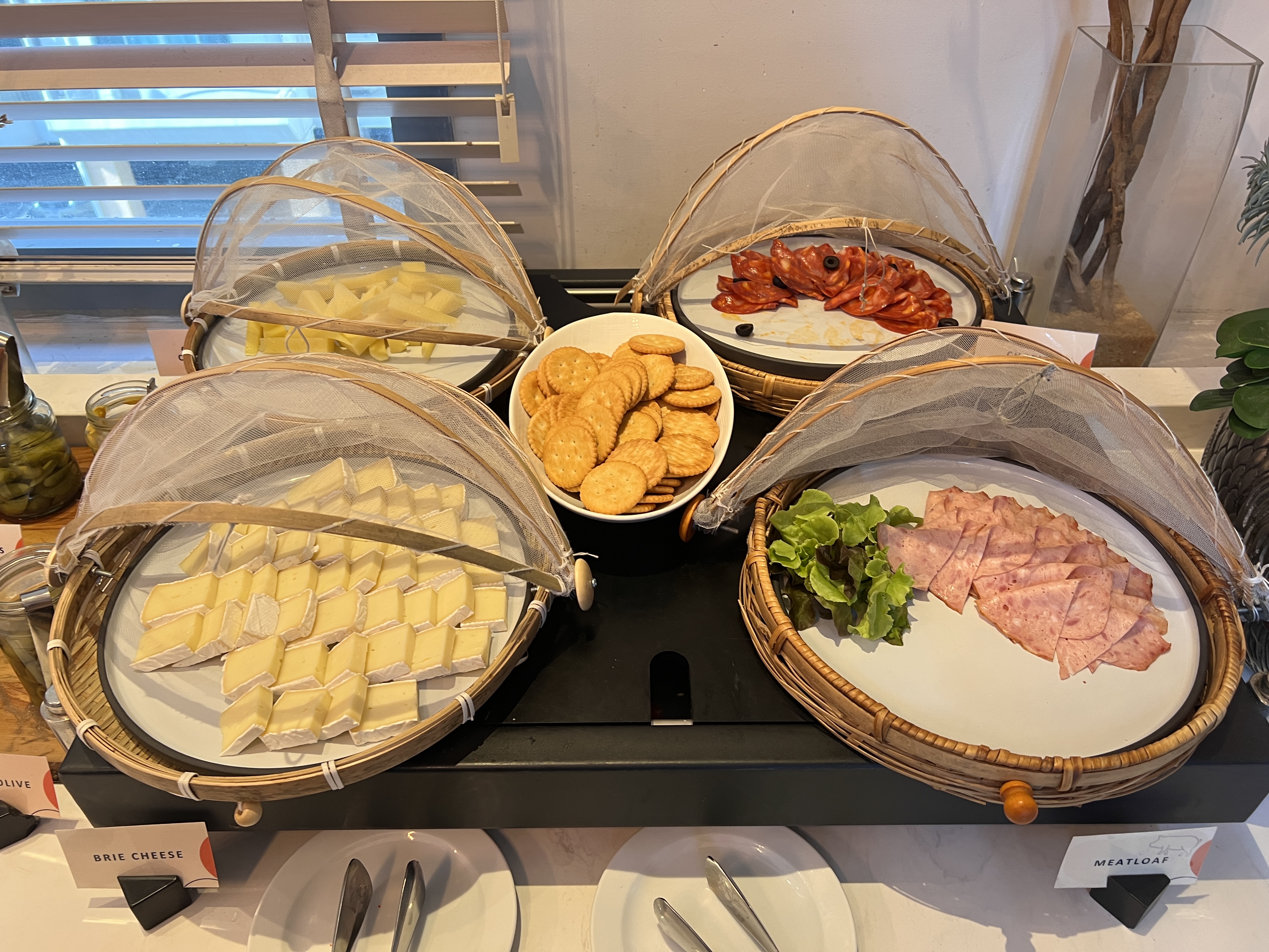 Hyatt Place Bangkok Sukhumvit meat and cheese selection