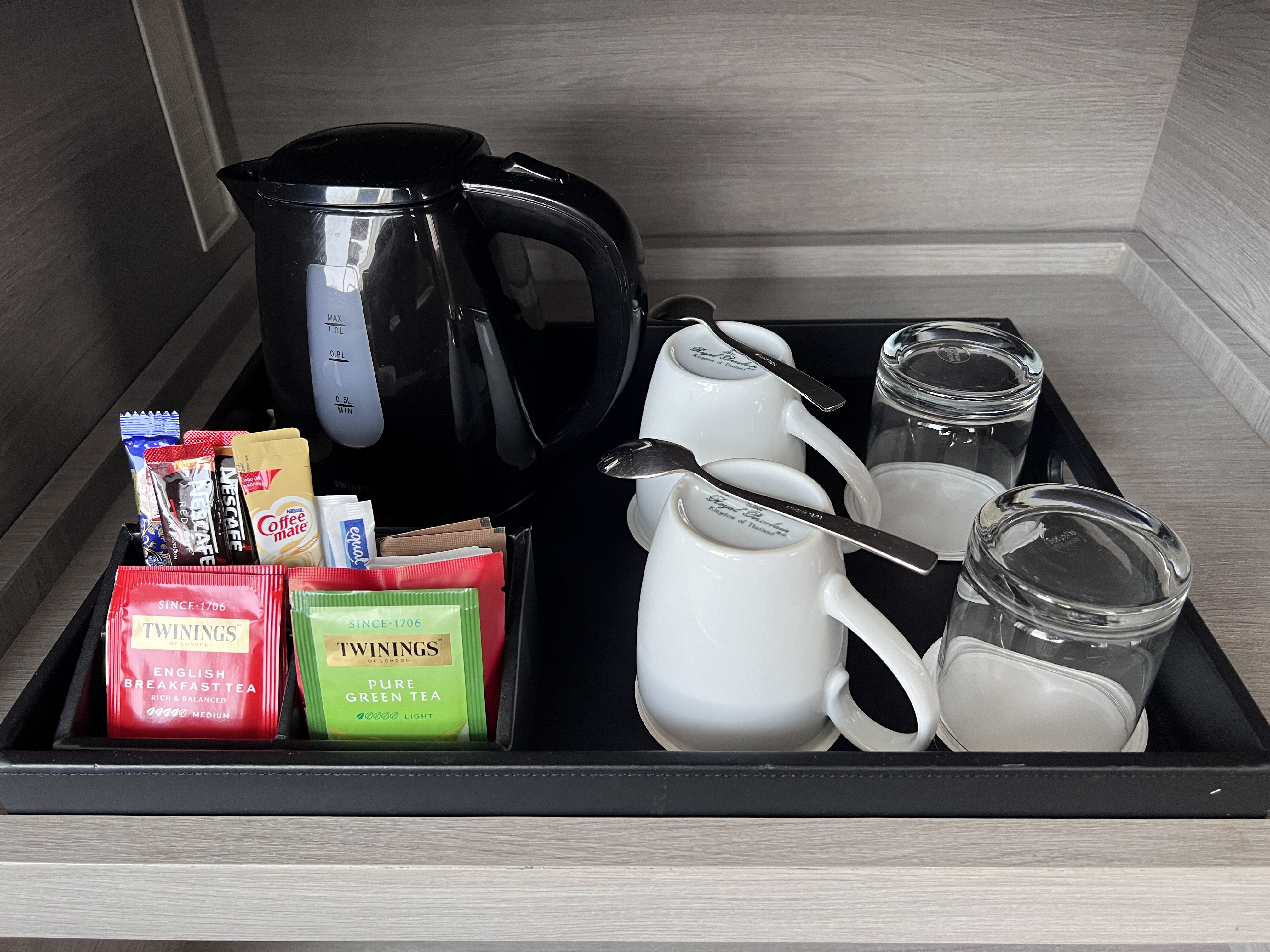 Hyatt Place Bangkok Sukhumvit provided kettle and teabags
