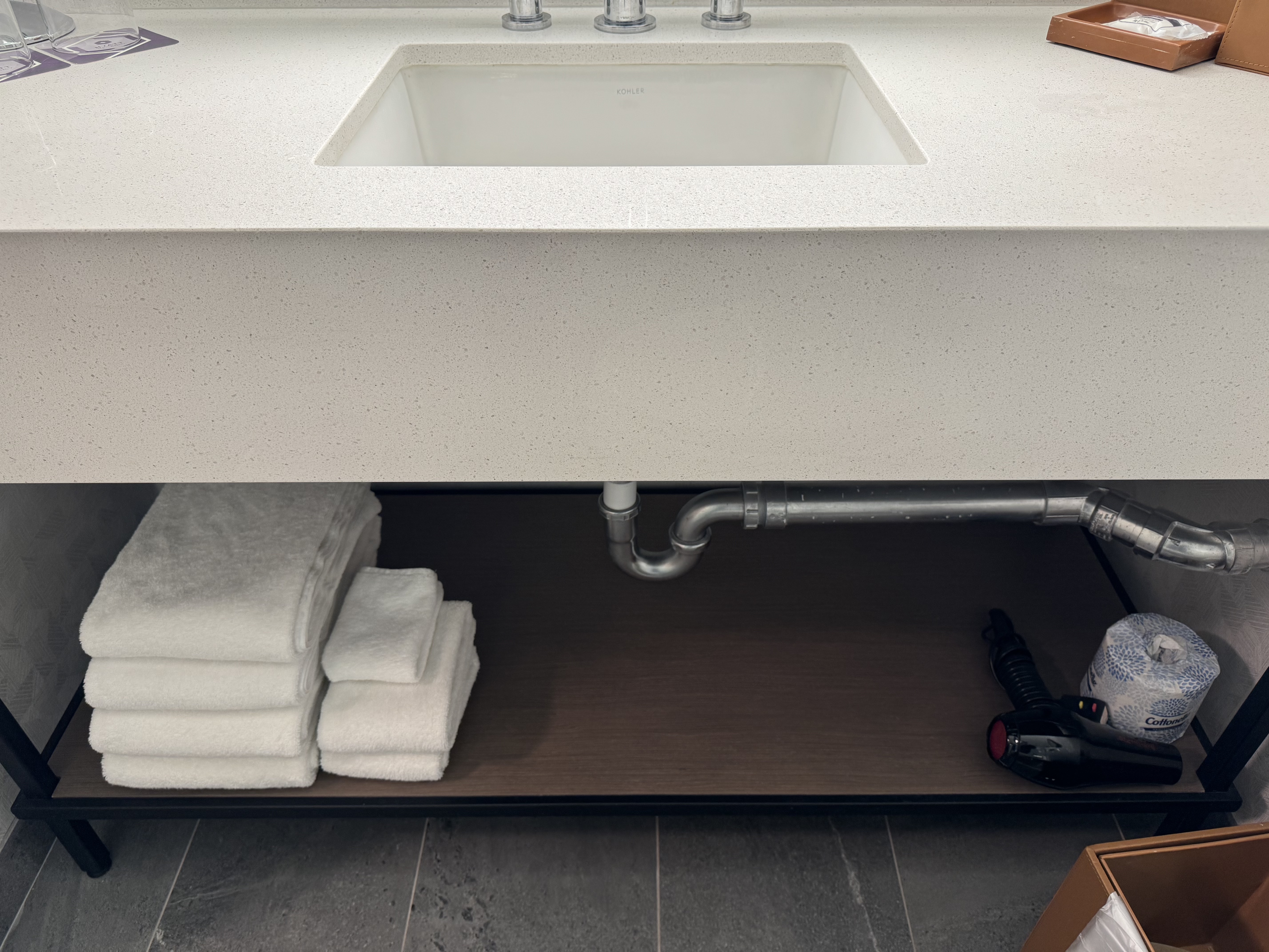 Hyatt Regency San Antonio Riverwalk bathroom shelf under sink Hyatt Regency San Antonio Riverwalk bathroom shelf under sink
