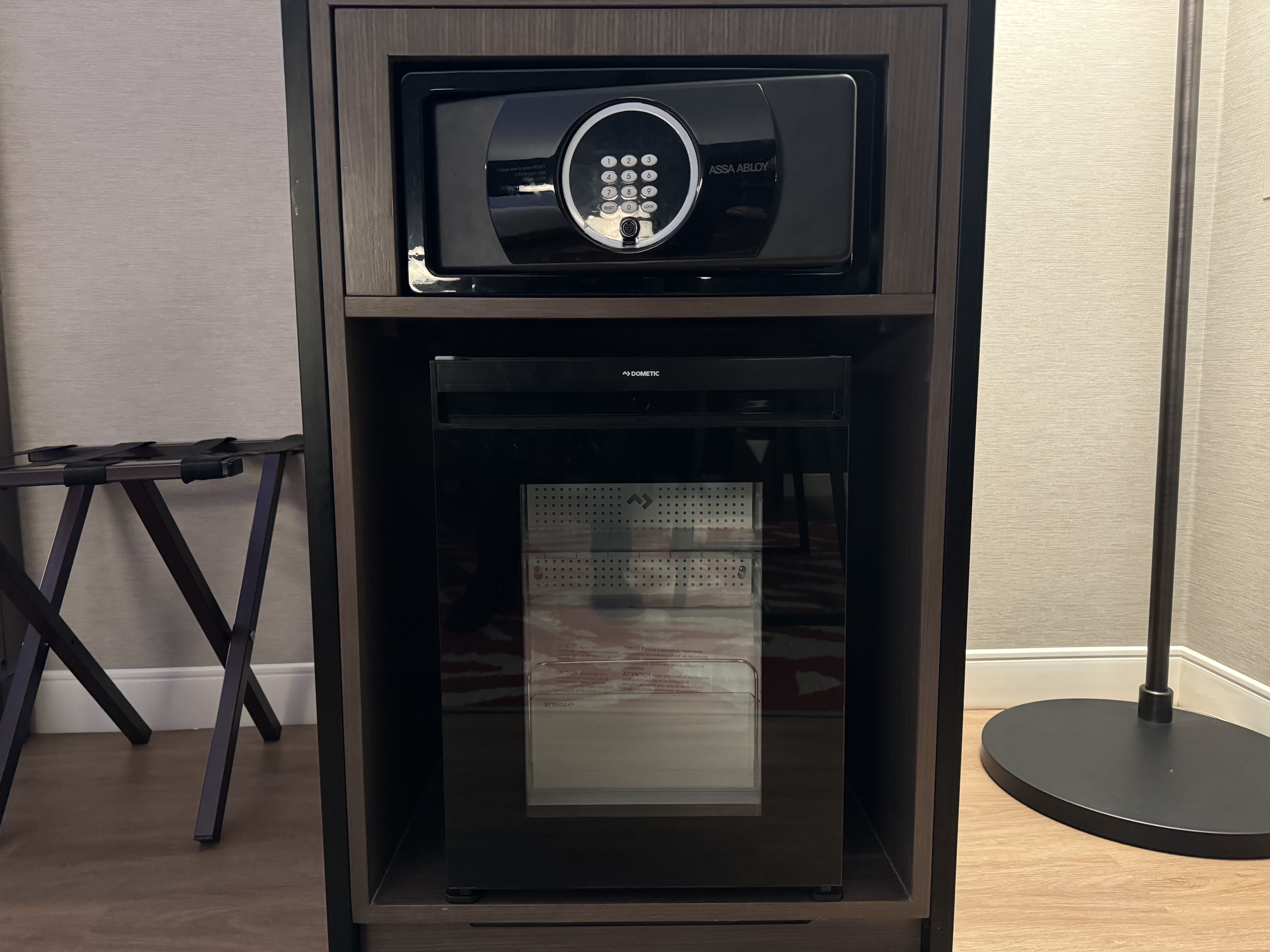 Hyatt Regency San Antonio Riverwalk bedroom minifridge and safe Hyatt Regency San Antonio Riverwalk bedroom minifridge and safe