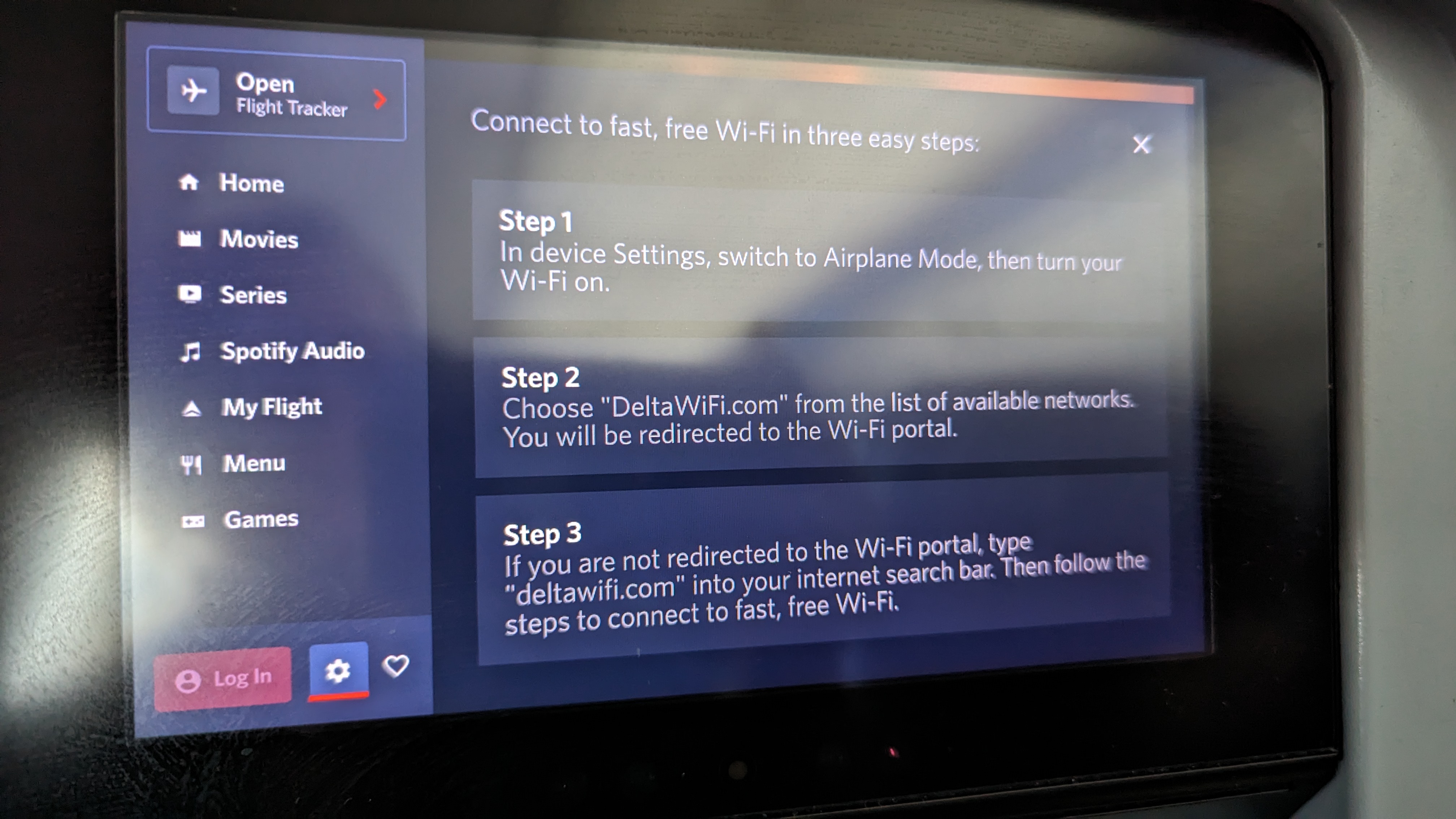 IAH to ATL Delta flight review IFE Wi Fi