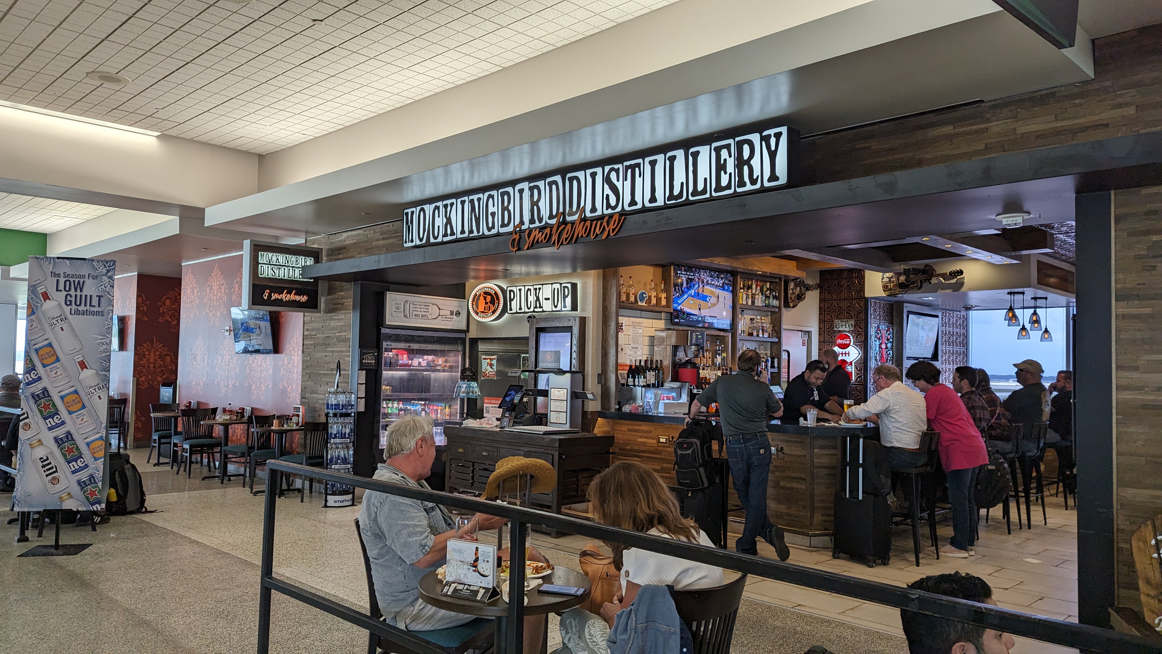IAH to ATL Delta flight review Terminal A IAH Mockingbird Distillery