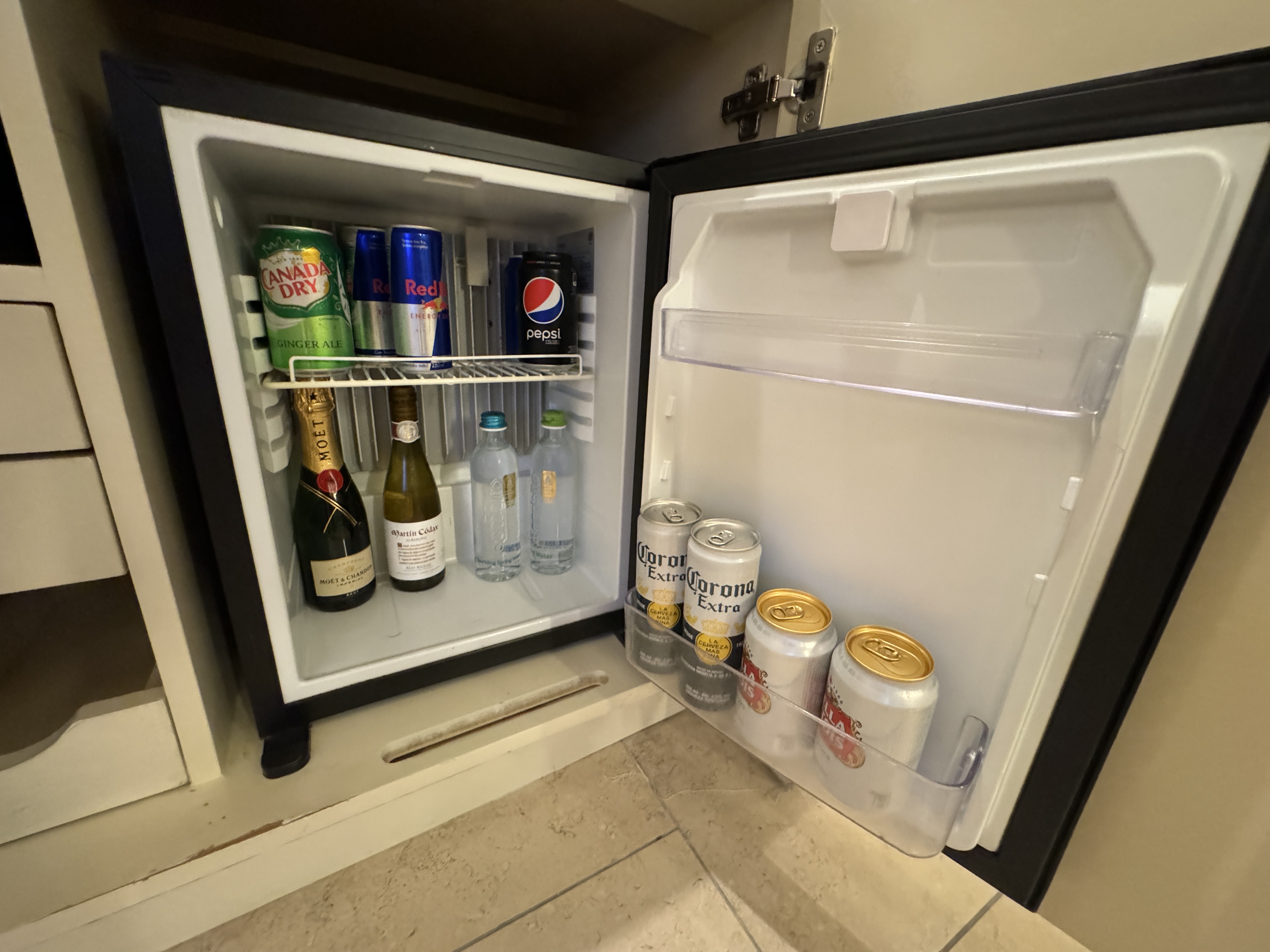 JW Marriott Panama minifridge beverages JW Marriott Panama minifridge beverages