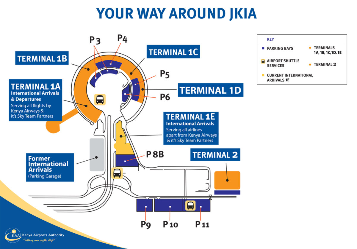 Jomo Kenyatta International Airport map