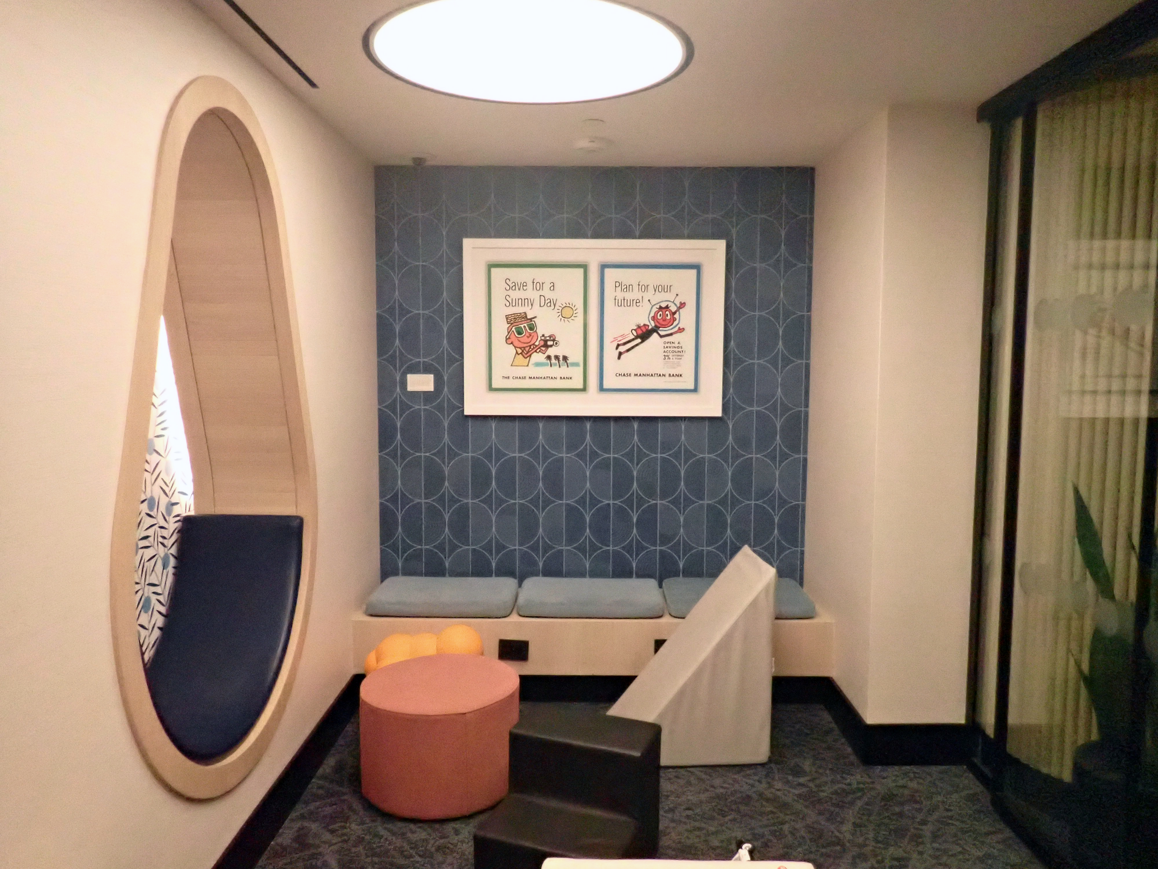 LGA Sapphire Lounge baby room interior