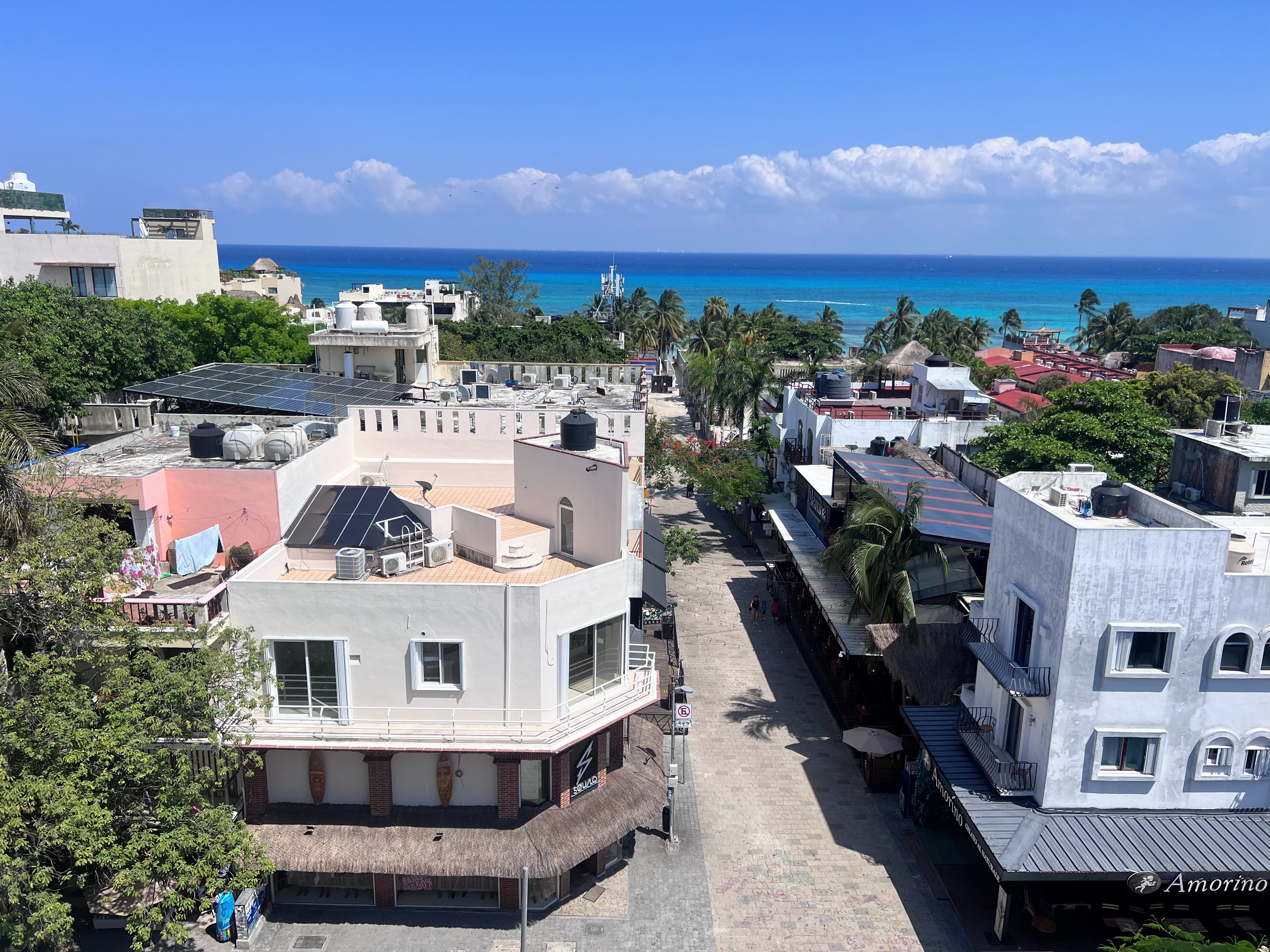 Playa del Carmen Mexico pedestrian only street