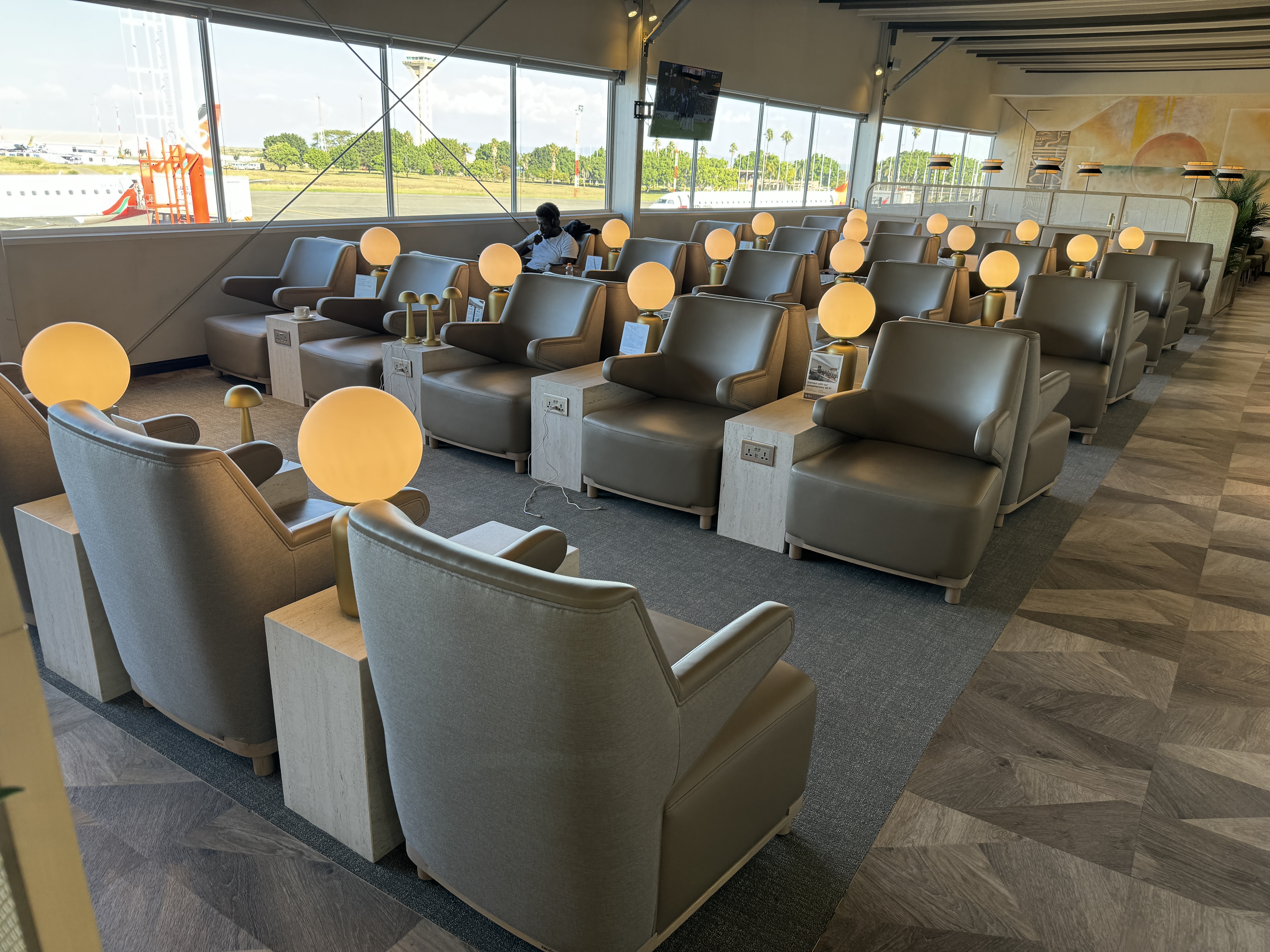 Plaza Premium Lounge NBO seating towards rear