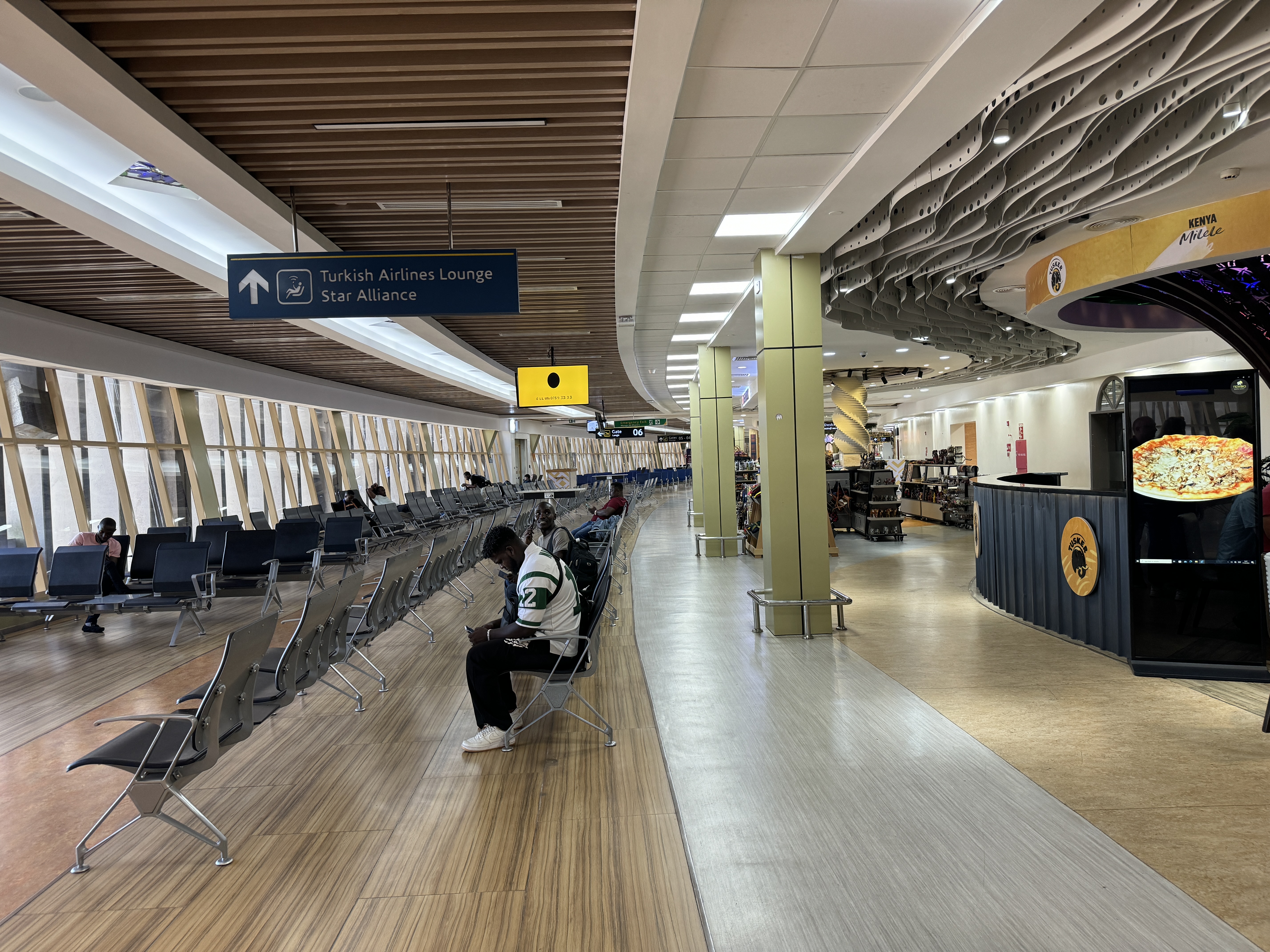 Plaza Premium Lounge NBO signage to lounges