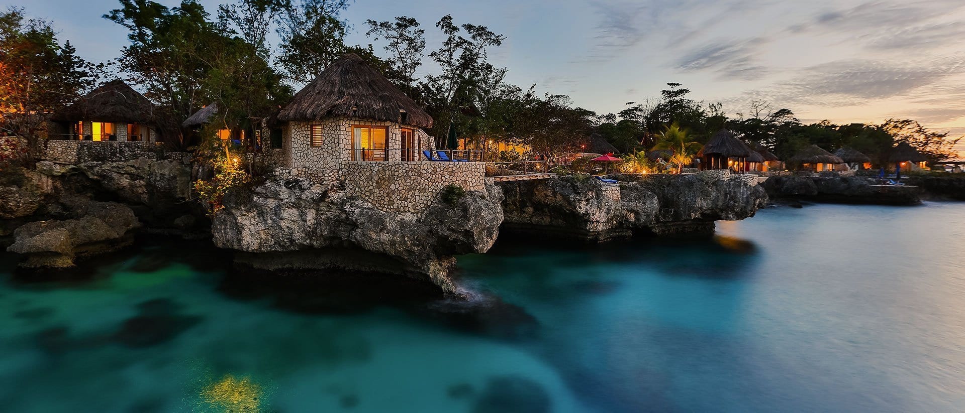 Rockhouse Hotel Jamaica Rockhouse Hotel Jamaica along the cliffs in Negril.