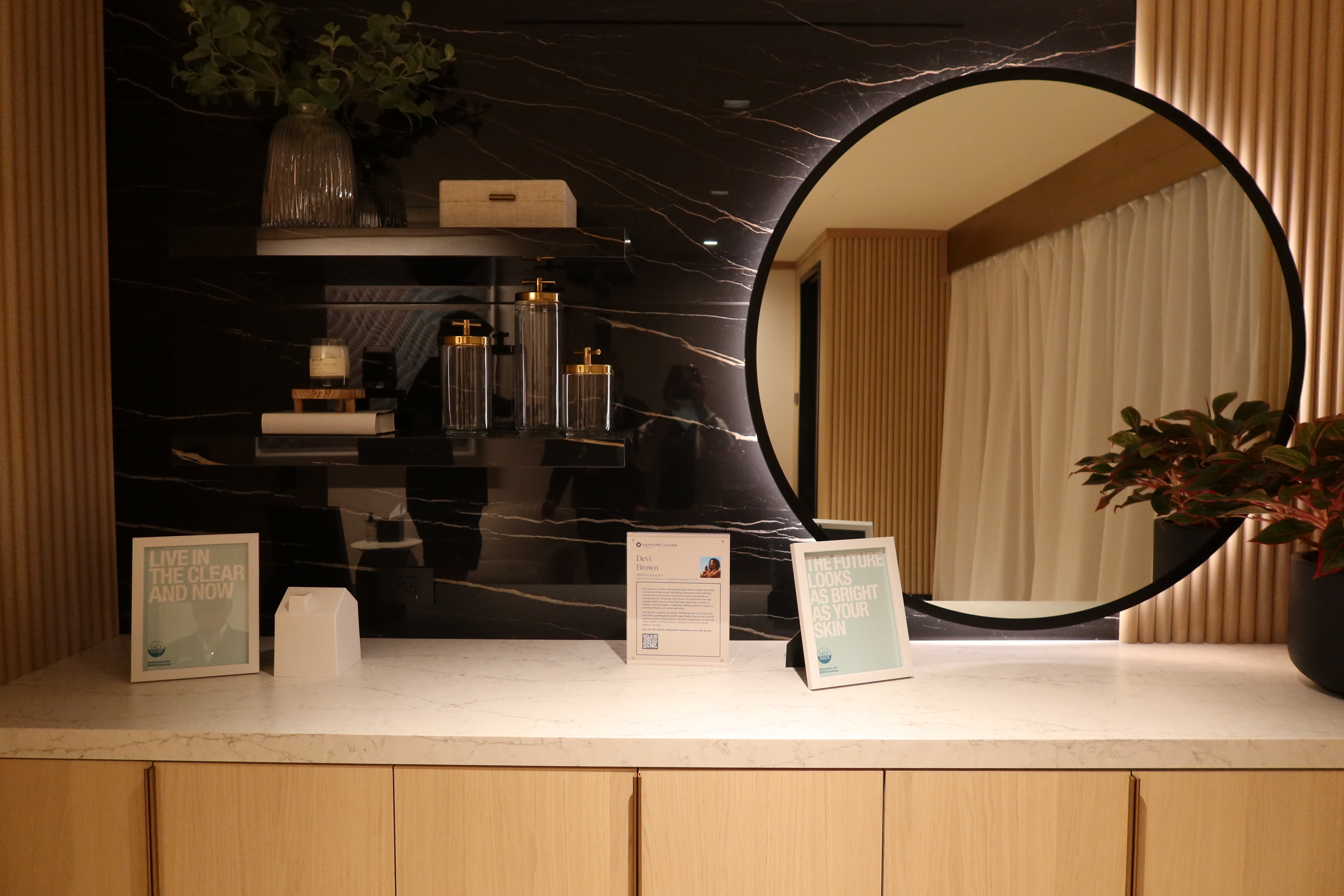 Sapphire Lounge LGA wellness counter
