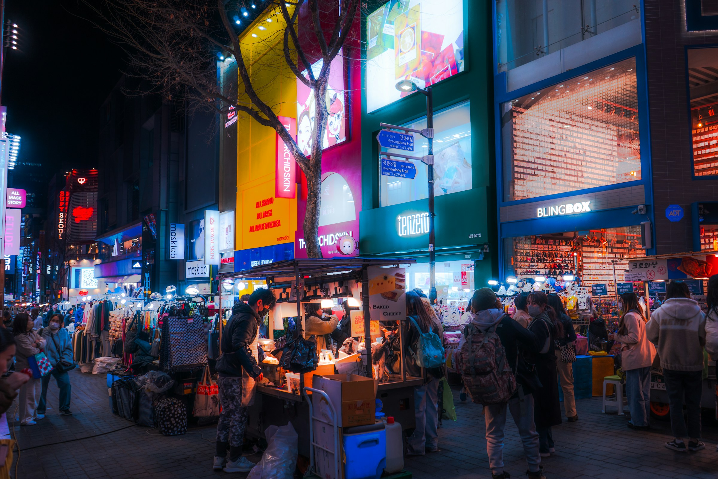 Seoul Myeongdong at night Seoul Myeongdong at night