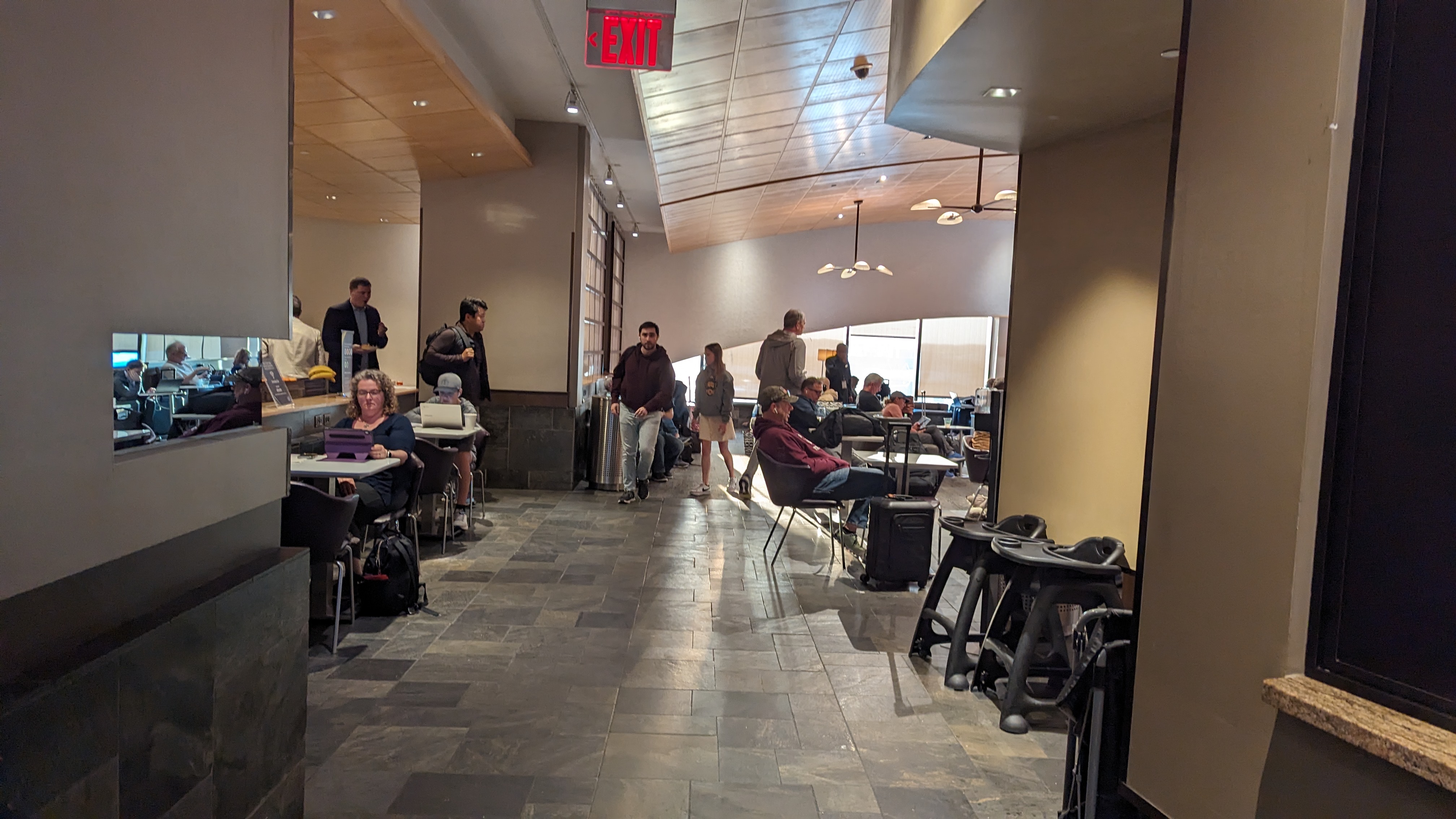 Concourse C Delta Sky Club at Hartsfield Jackson Atlanta International Airport entrance seating