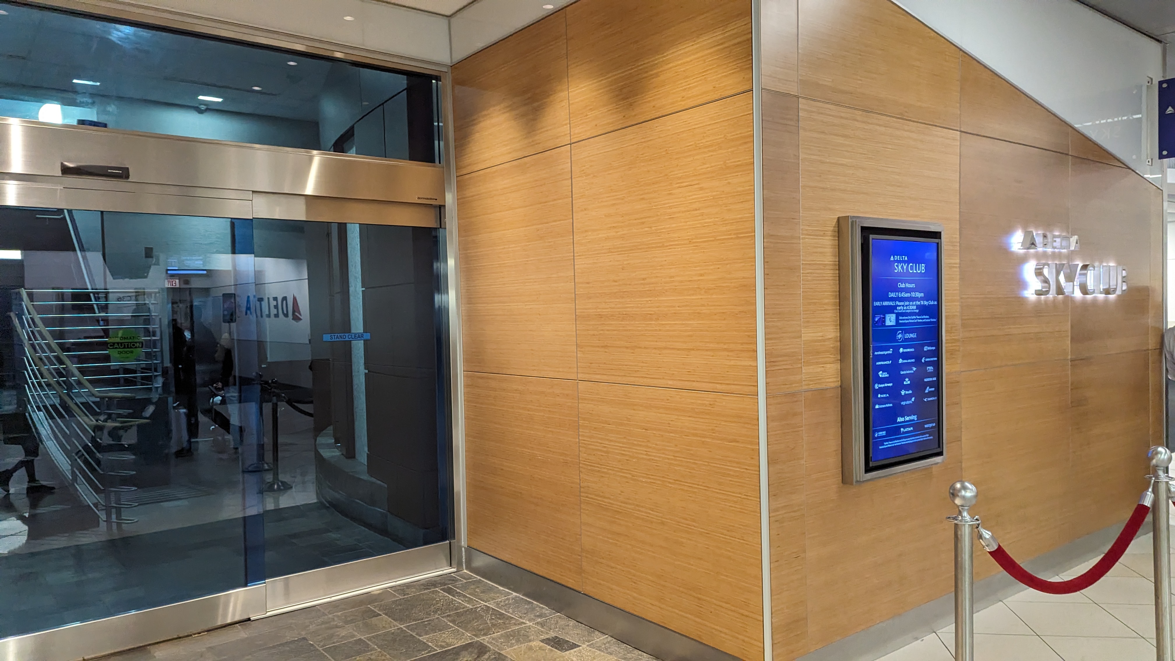 Concourse C Delta Sky Club at Hartsfield Jackson Atlanta International Airport entrance
